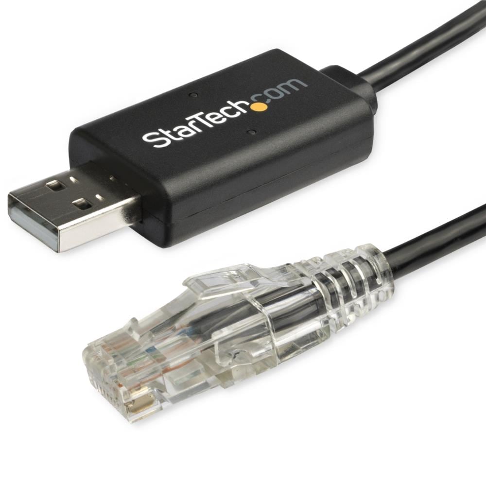 StarTech.com Ltd. USB-RJ45 コンソール変換ケーブル/Cisco互換/USB 2.0接続/1.8m/各種OS対応/ロールオーバーケーブル ICUSBROLLOVR