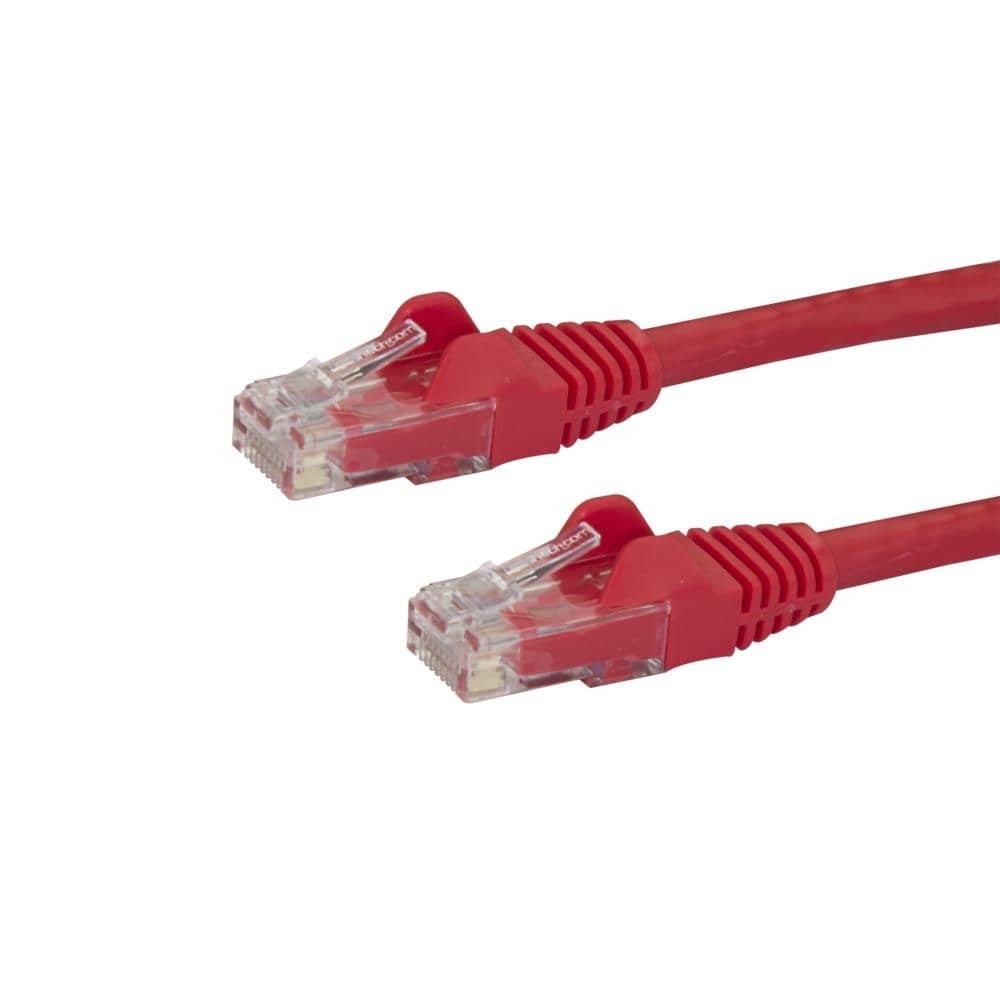 StarTech.com Ltd. カテゴリ6 LANケーブル 2m レッド ツメ折れ防止RJ45コネクタ Cat6 UTPギガビットイーサネットケーブル N6PATC2MRD