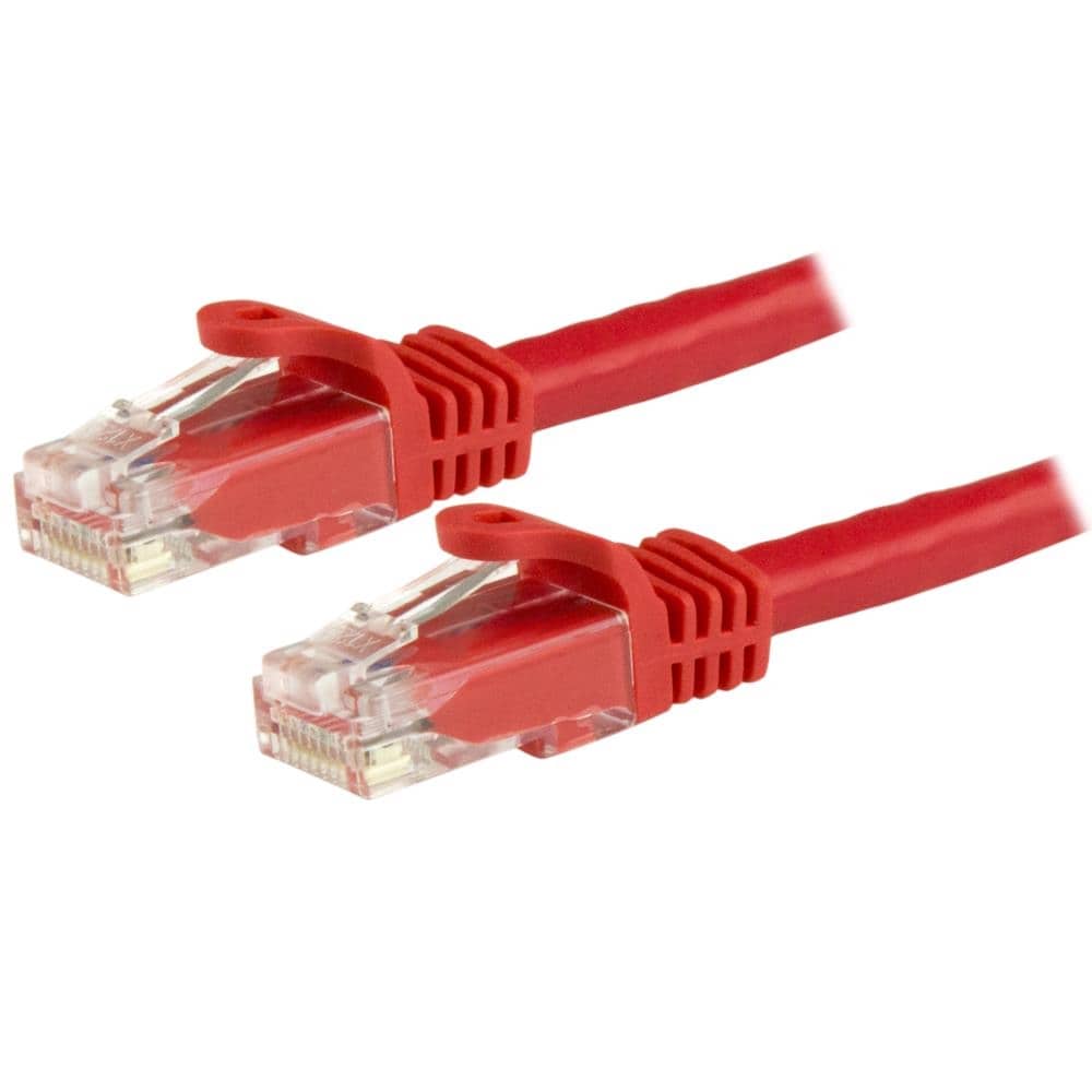 StarTech.com Ltd. カテゴリ6 LANケーブル 3m レッド ツメ折れ防止RJ45コネクタ Cat6 UTPギガビットイーサネットケーブル N6PATC3MRD