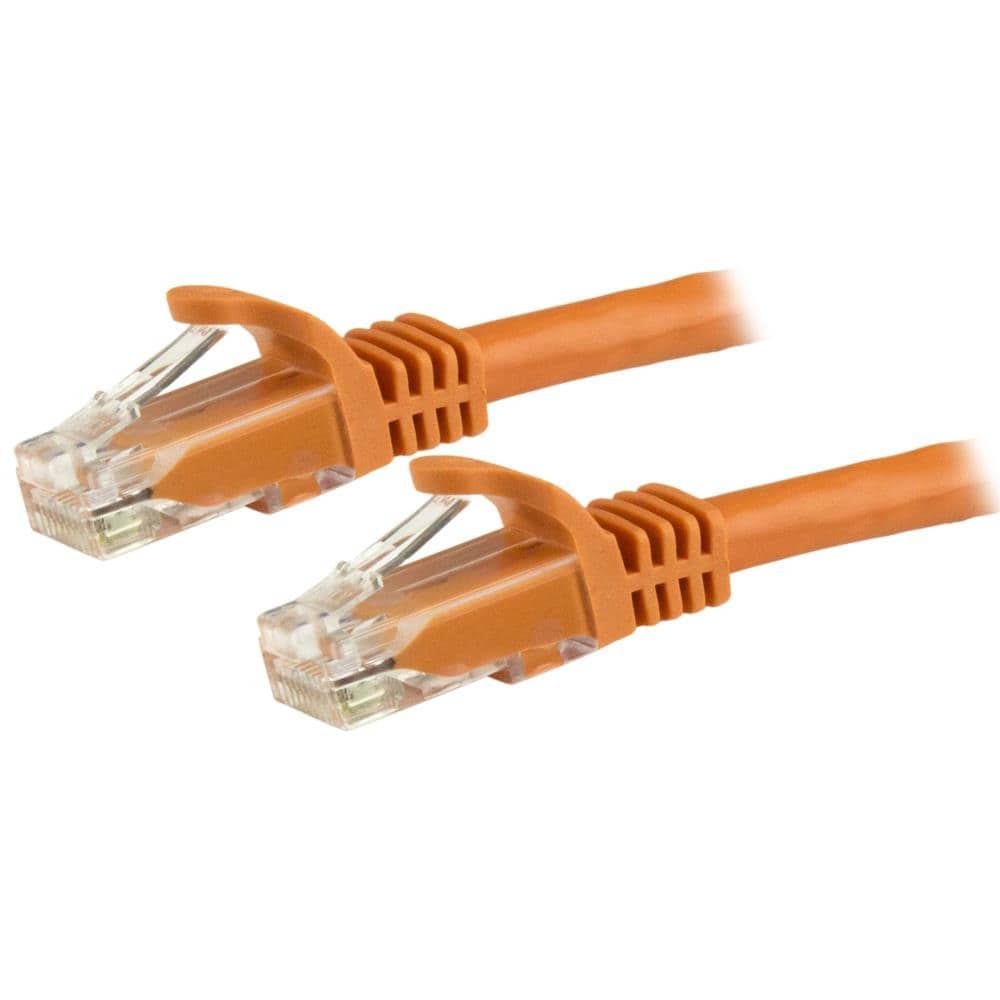 StarTech.com Ltd. カテゴリ6 LANケーブル 5m オレンジ ツメ折れ防止RJ45コネクタ Cat6 UTPギガビットイーサネットケーブル N6PATC5MOR