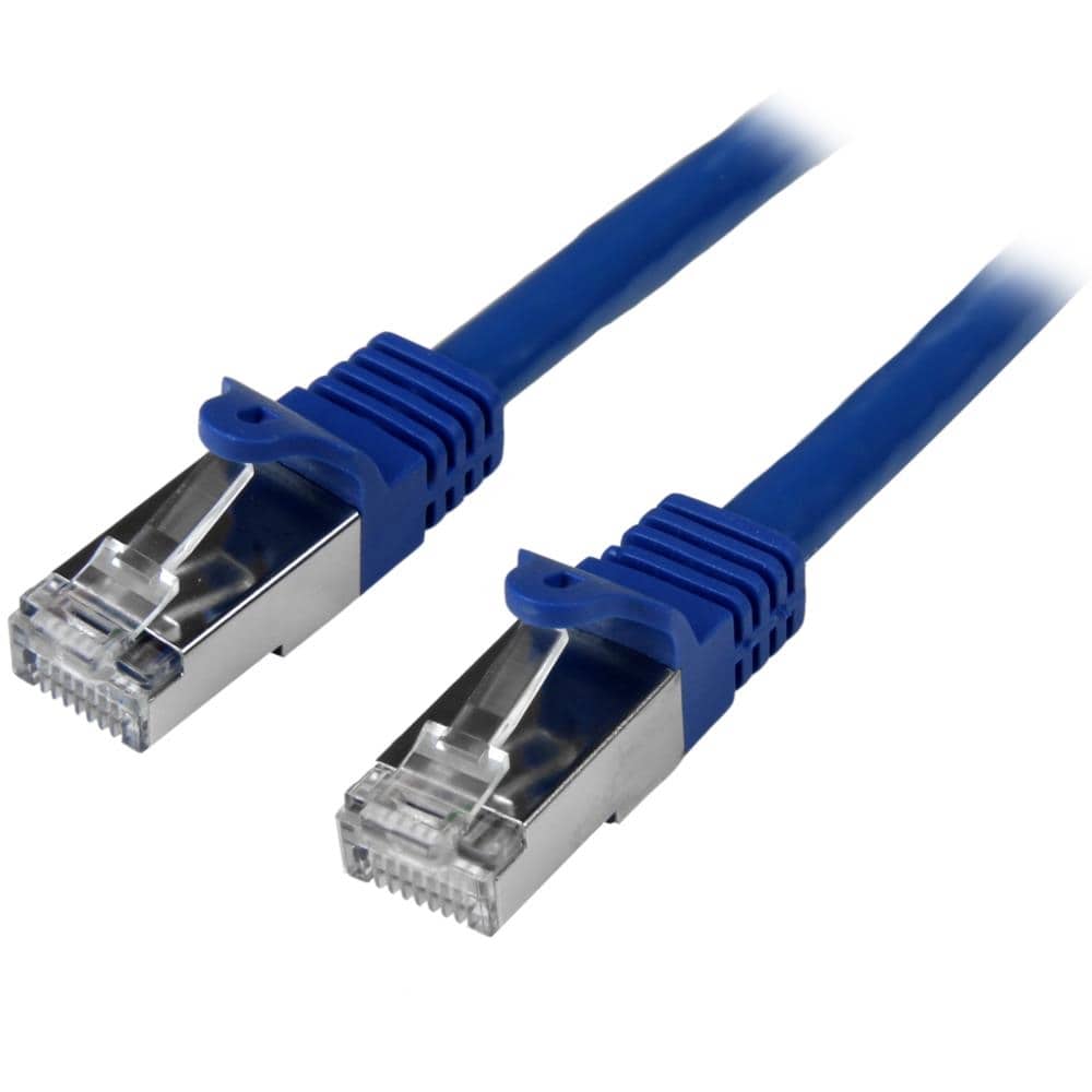 StarTech.com Ltd. カテゴリ6 LANケーブル 5m ブルー ツメ折れ防止RJ45コネクタ S/FTP(2重シールドツイストペア)ケーブル N6SPAT5MBL