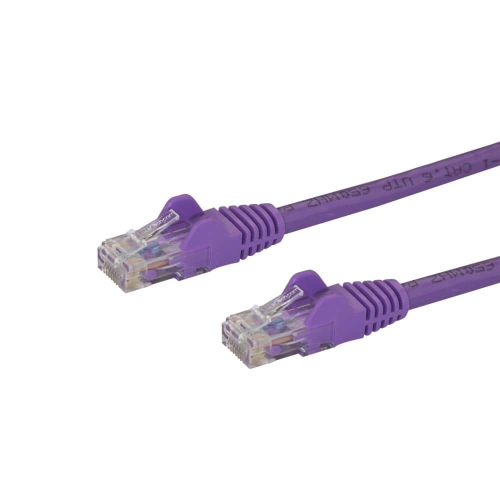 StarTech.com Ltd. カテゴリ5e LANケーブル 10m パープル ツメ折れ防止RJ45コネクタ Cat5e UTPイーサネットケーブル 45PAT10MPL