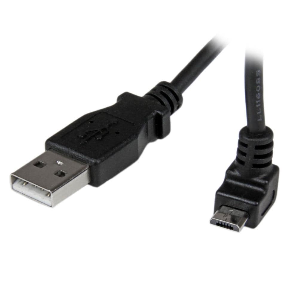 StarTech.com Ltd. L型上向き microUSBケーブル USB-A(オス)-マイクロ B(オス)2m USBAUB2MU