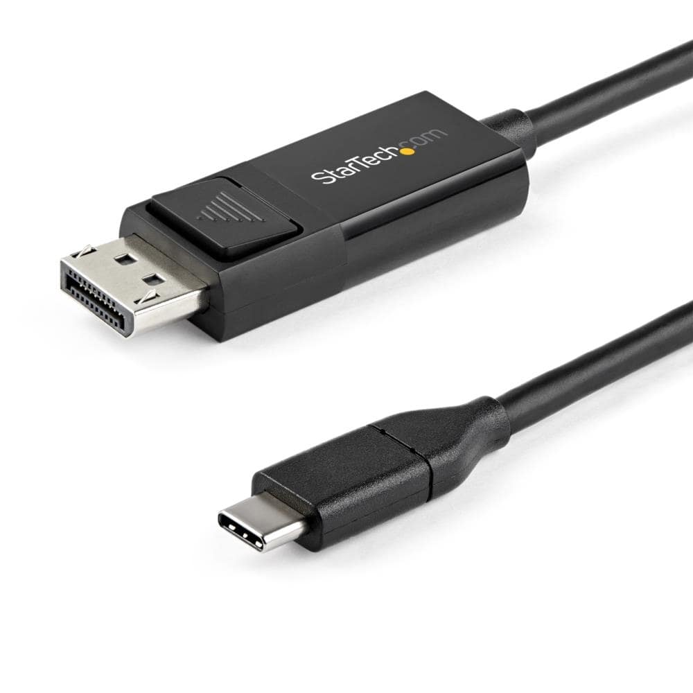 StarTech.com Ltd. USB-C-DisplayPort 1.2 ケーブル/1m/4K60Hz/双方向対応/Thunderbolt 3互換/ブラック CDP2DP1MBD