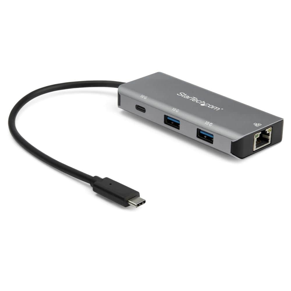 StarTech.com Ltd. 3ポートUSB Type-Cハブ 有線LANポート 10Gbps 2x USB-A/1x USB-C 25cmホストケーブル HB31C2A1CGB