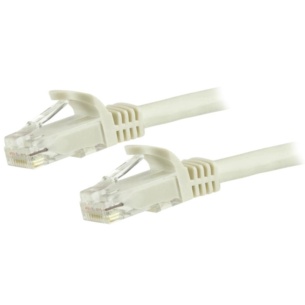 StarTech.com Ltd. カテゴリー6 LANケーブル 7.5m ツメ折れ防止RJ45コネクタ ホワイト CAT6ギガビットイーサネットケーブル 24AWG N6PATC750CMWH