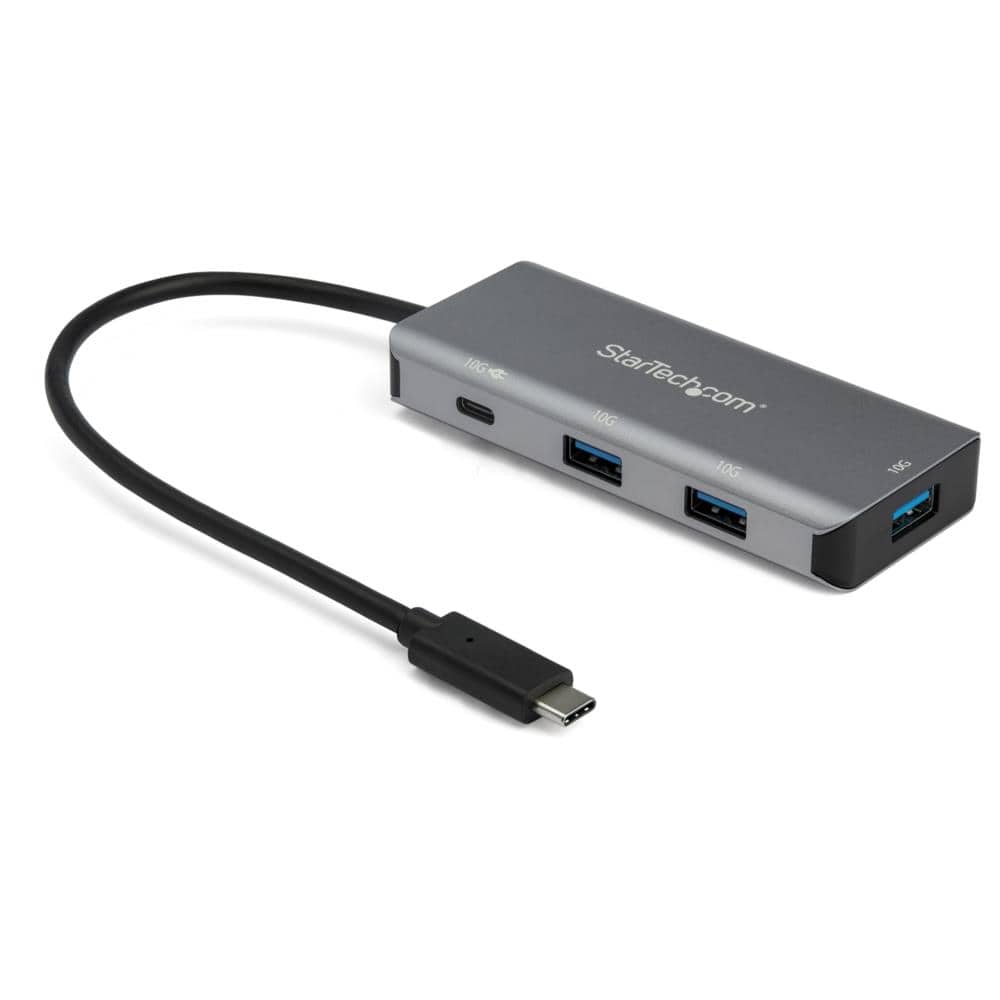 StarTech.com Ltd. 4ポートUSB Type-Cハブ USB PD対応ポート 10Gbps 3x USB-A/1x USB-C 25cmホストケーブル HB31C3A1CPD3