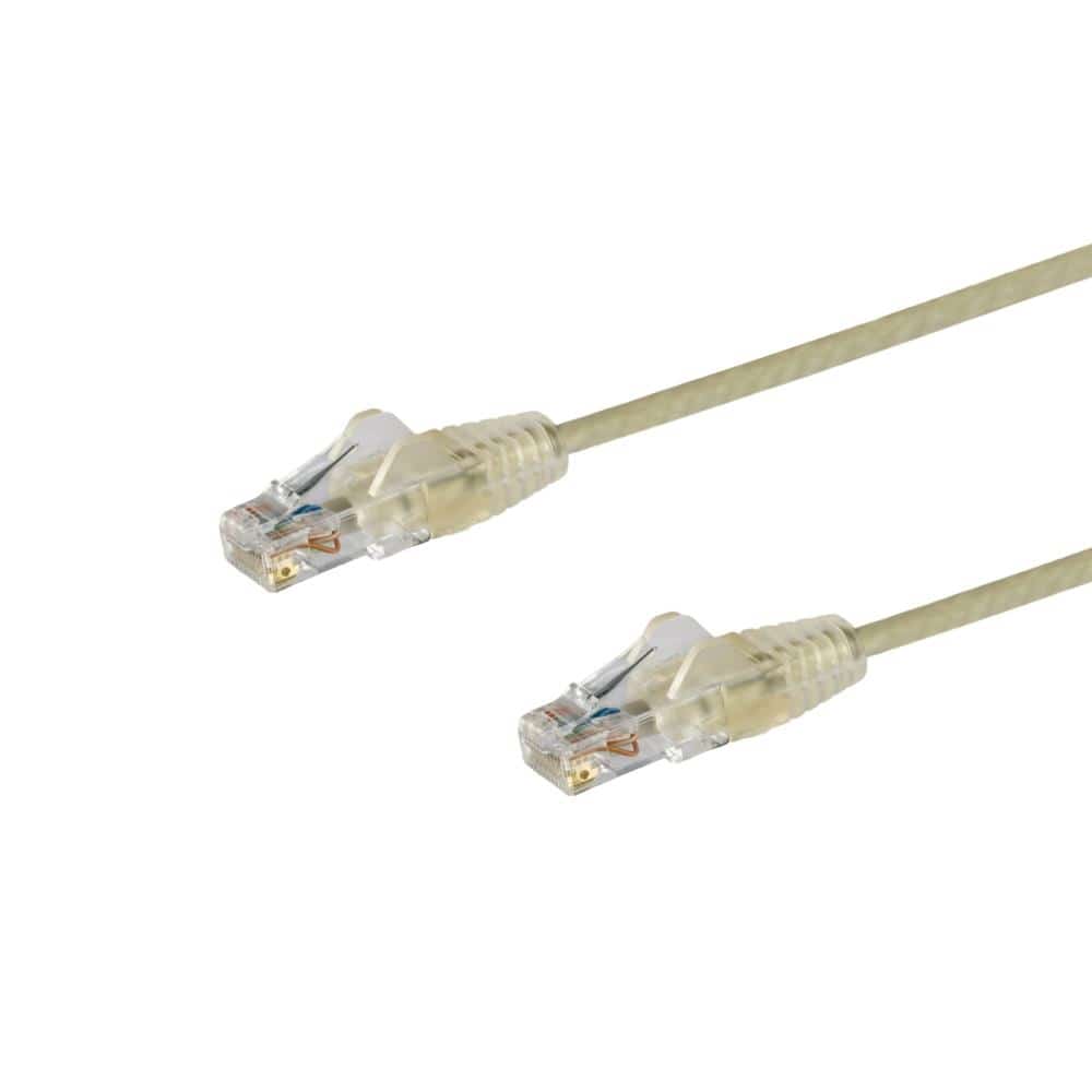 StarTech.com Ltd. カテゴリ6 LANケーブル 1m Cat6極細ギガビットイーサネットケーブル グレー ツメ折れ防止RJ45コネクタ 28AWG N6PAT100CMGRS