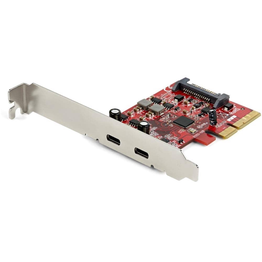 StarTech.com Ltd. 2ポートUSB Type-C増設PCI Expressカード USB 3.1 Gen 2(10Gbps)準拠 PCIe Gen 3 x4対応 ASM3142チップセット搭載 PEXUSB312C3