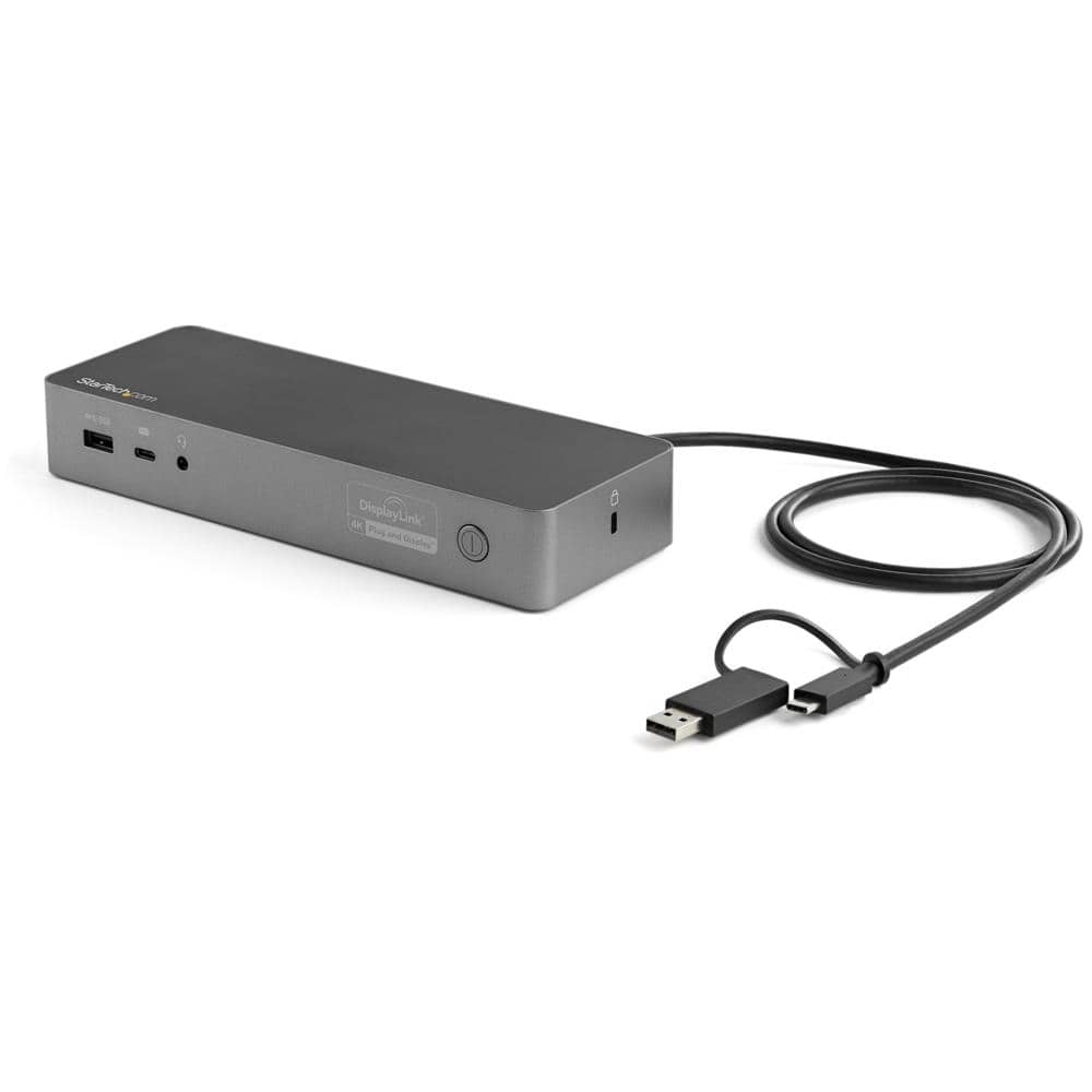 StarTech.com Ltd. ドッキングステーション/USB-C(USB 3.1 Gen 1)& USB-A接続/デュアルモニター/4K60Hz HDMI & DiplayPort/100W USB PD/1x USB-C、3x USB-A/ギガビット有線LAN/Windows & Mac対応/多機能Type-Cハブ DK30C2DPEP