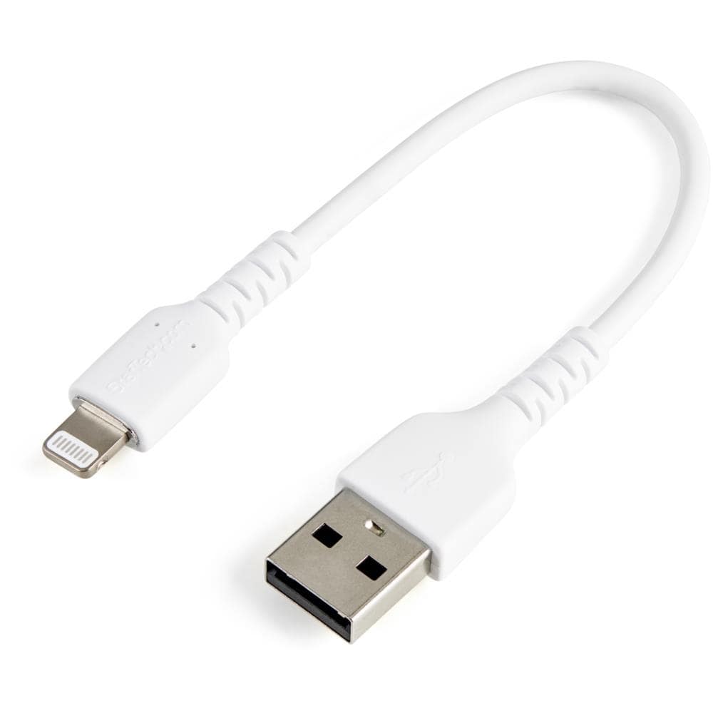 StarTech.com Ltd. 高耐久Lightning-USB-Aケーブル 15cm/ホワイト/アラミド繊維補強/iPhone、iPod、iPad対応/Apple MFi認証 アップルライトニング-USB充電同期ケーブル RUSBLTMM15CMW