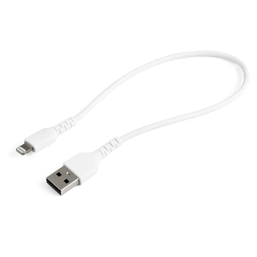 StarTech.com Ltd. 高耐久Lightning-USB-Aケーブル 30cm/ホワイト/アラミド繊維補強/iPhone、iPod、iPad対応/Apple MFi認証 アップルライトニング-USB充電同期ケーブル RUSBLTMM30CMW