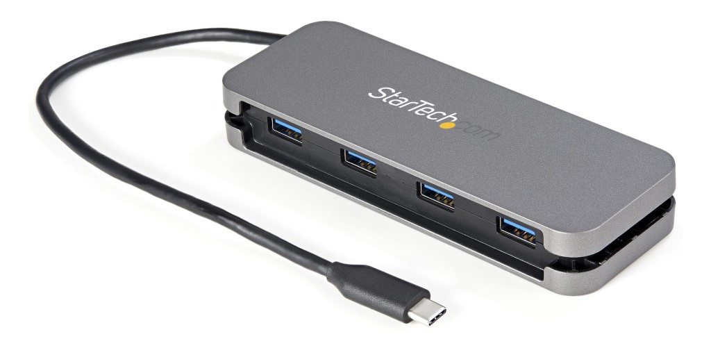 StarTech.com Ltd. 4ポートUSB-Cハブ/4x USB-A/5Gbps USB 3.2/3.1 Gen 1準拠Type-Cハブ/バスパワー対応/28.5cmケーブル HB30CM4AB