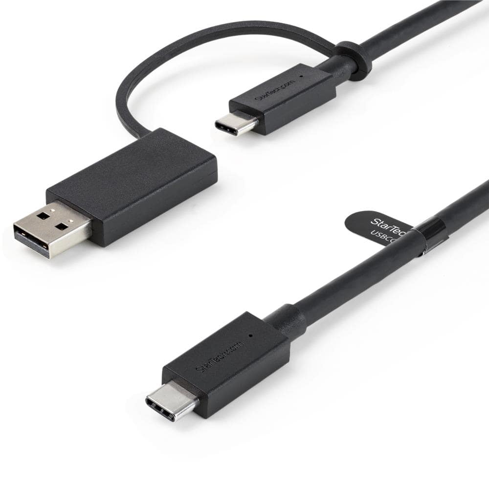 StarTech.com Ltd. USB Type-C ケーブル/1m/USB-C-USB-A変換アダプタ付き/USB-C-USB-C(10Gbps & 100W PD対応)/USB-A-USB-C(5Gbps対応)/USB-C & USB-A対応ドッキングステーション用ケーブル USBCCADP