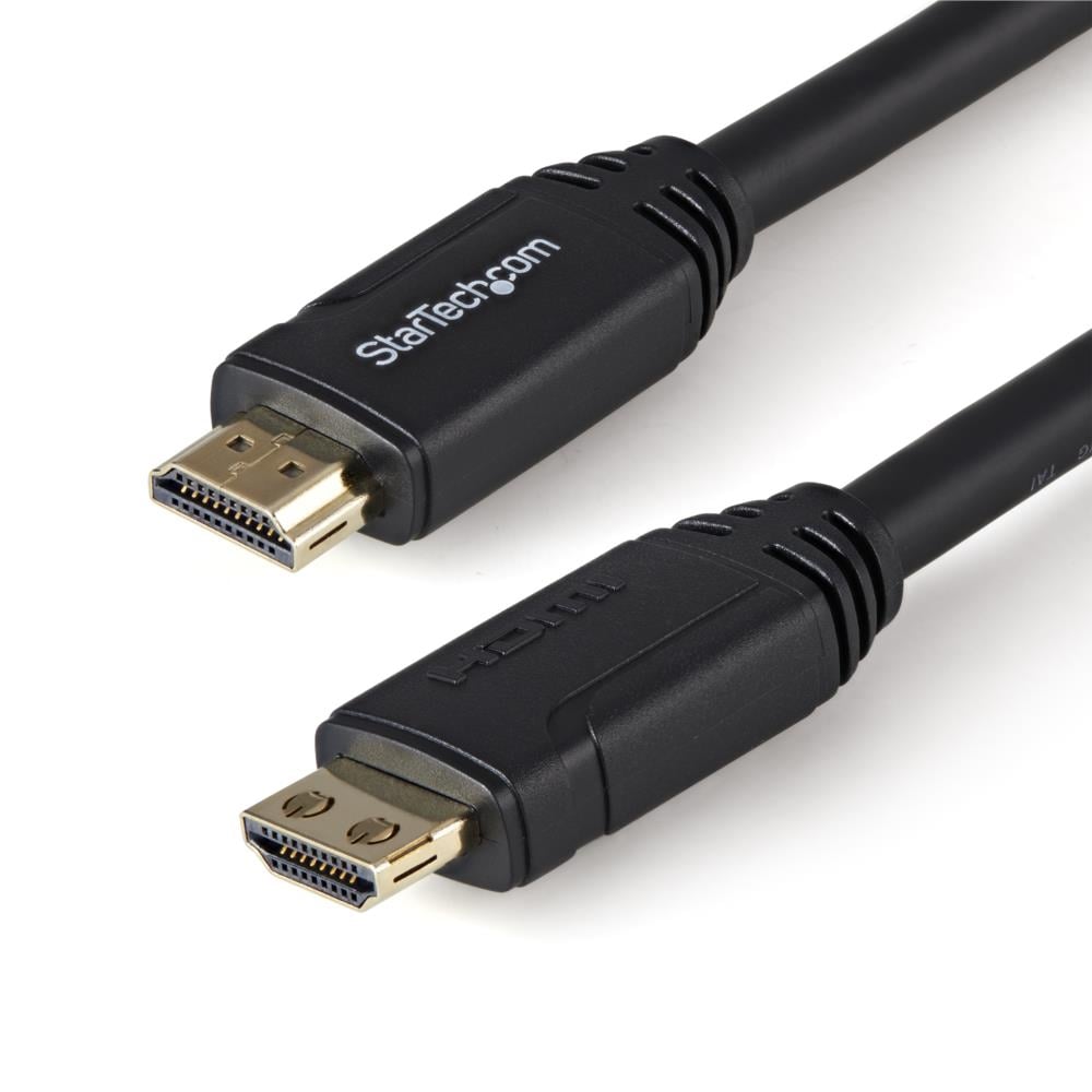 StarTech.com Ltd. HDMI 2.0ケーブル/3m/4K60Hz/抜け防止コネクター/HDR10/イーサネット対応/オス・オス/ブラック/ハイスピード/UHD モニター ディスプレイ コード HDMM3MLP
