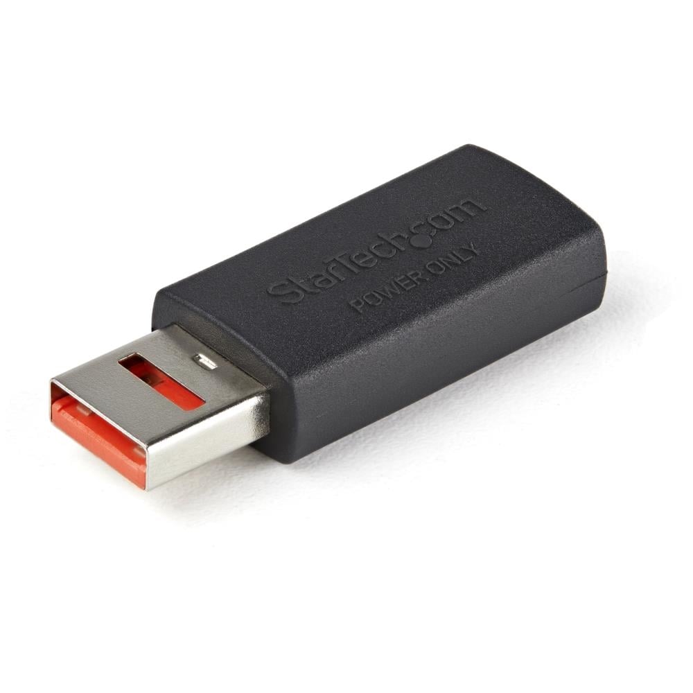 StarTech.com Ltd. USB充電特化アダプタ/USB-A[メス]-USB-A[オス]/充電のみ対応/USBデータ通信機能カット対応データブロッカーアダプタ USBSCHAAMF