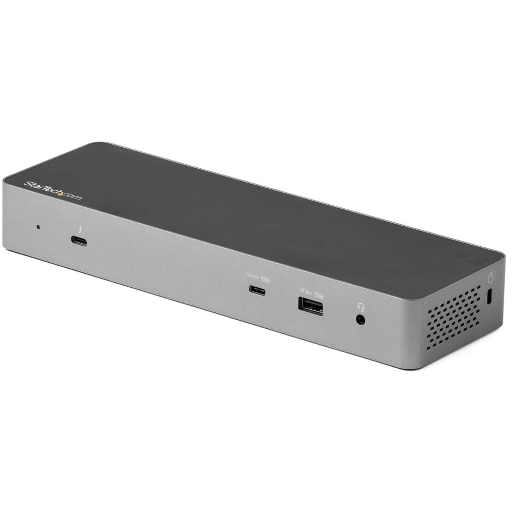 StarTech.com Ltd. Thunderbolt 3 ドック/USB-C互換サンダーボルト3ドッキングステーション/デュアル4Kモニタ(DisplayPort 1.4 & HDMI 2.0)/シングル8Kモニタ/96W USB PD/5ポートUSB 3.2ハブ/ギガビット有線LAN/Windows & Mac対応 TB3CDK2DH