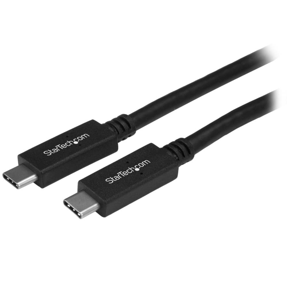 StarTech.com Ltd. USB-Cケーブル/2m/USB 3.2 Gen 1/Type-C & Type-C/5Gbps/60W 3A/PD 3.0/USB-IF認証品/急速充電/オス・オス/ブラック/データ同期 転送 USB315CC2M