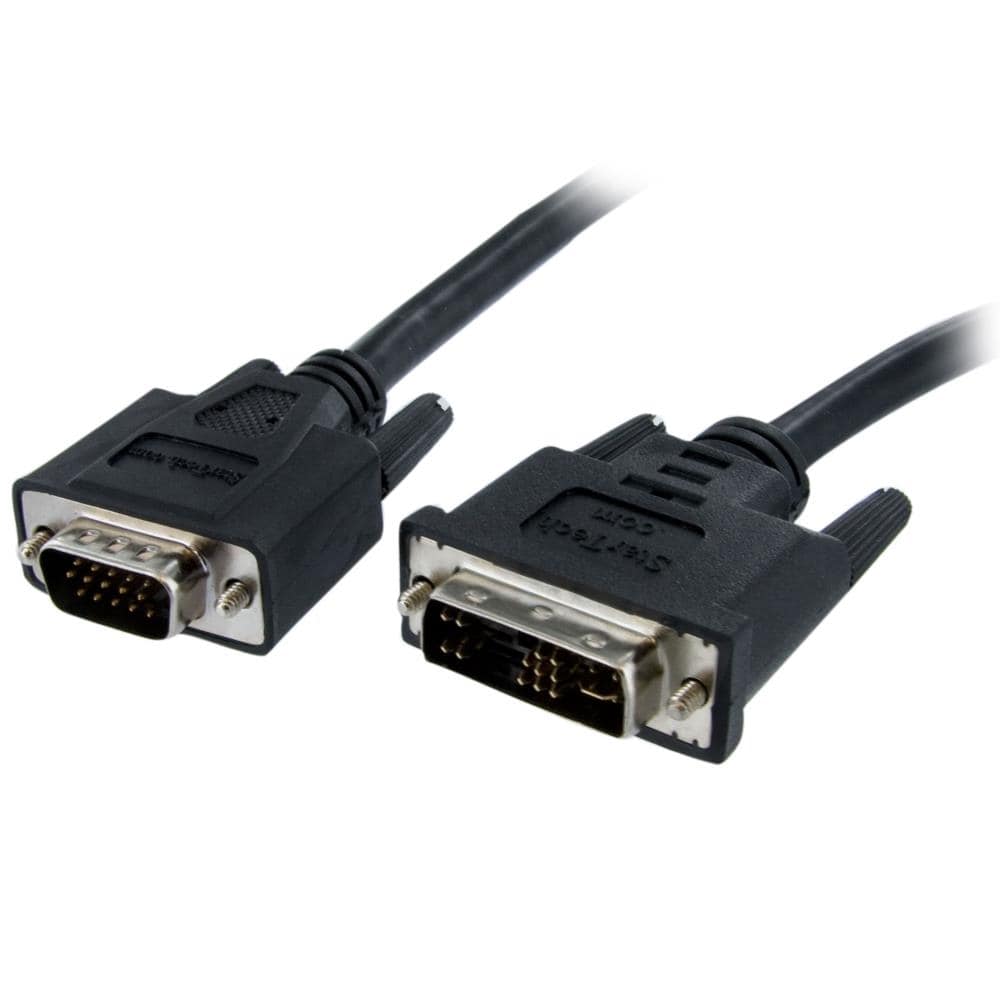 StarTech.com Ltd. DVI-VGA変換ディスプレイモニターケーブル 1m DVI-A(オス)-ミニD-Sub15ピン(オス) DVIVGAMM1M