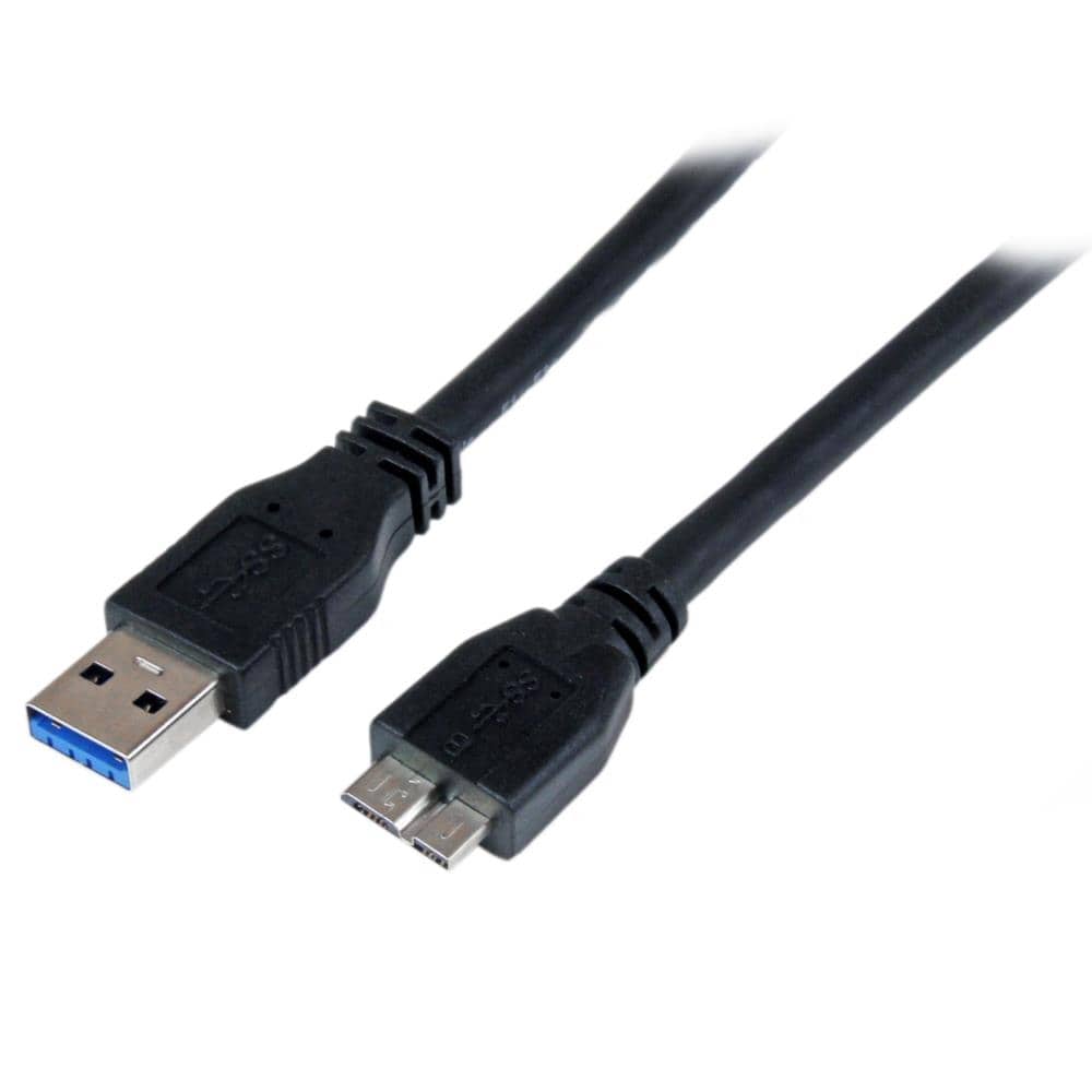 StarTech.com Ltd. IF認証SuperSpeed USB 3.0ケーブル(A-Micro-B)1m オス/オス USB3CAUB1M