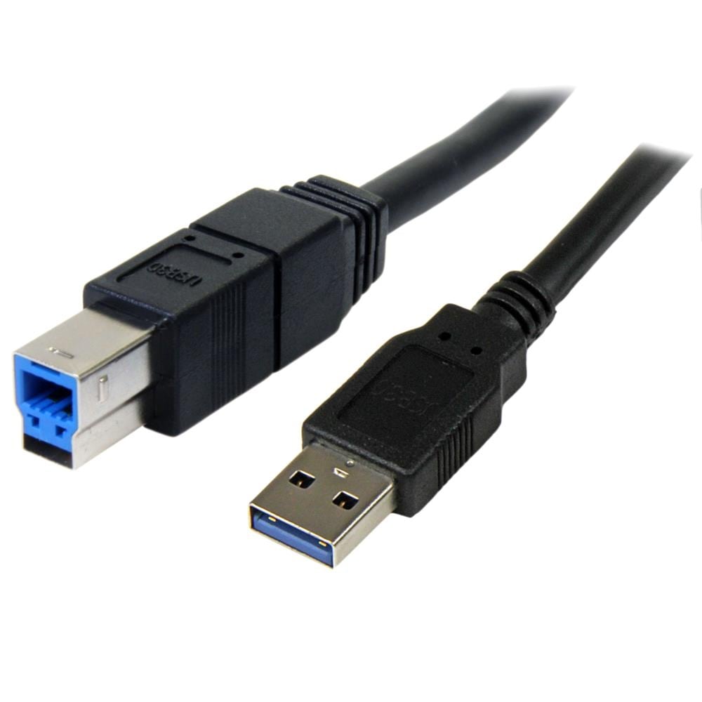 StarTech.com Ltd. SuperSpeed USB 3.0ケーブル(A-B)3m オス/オス USB3SAB3MBK