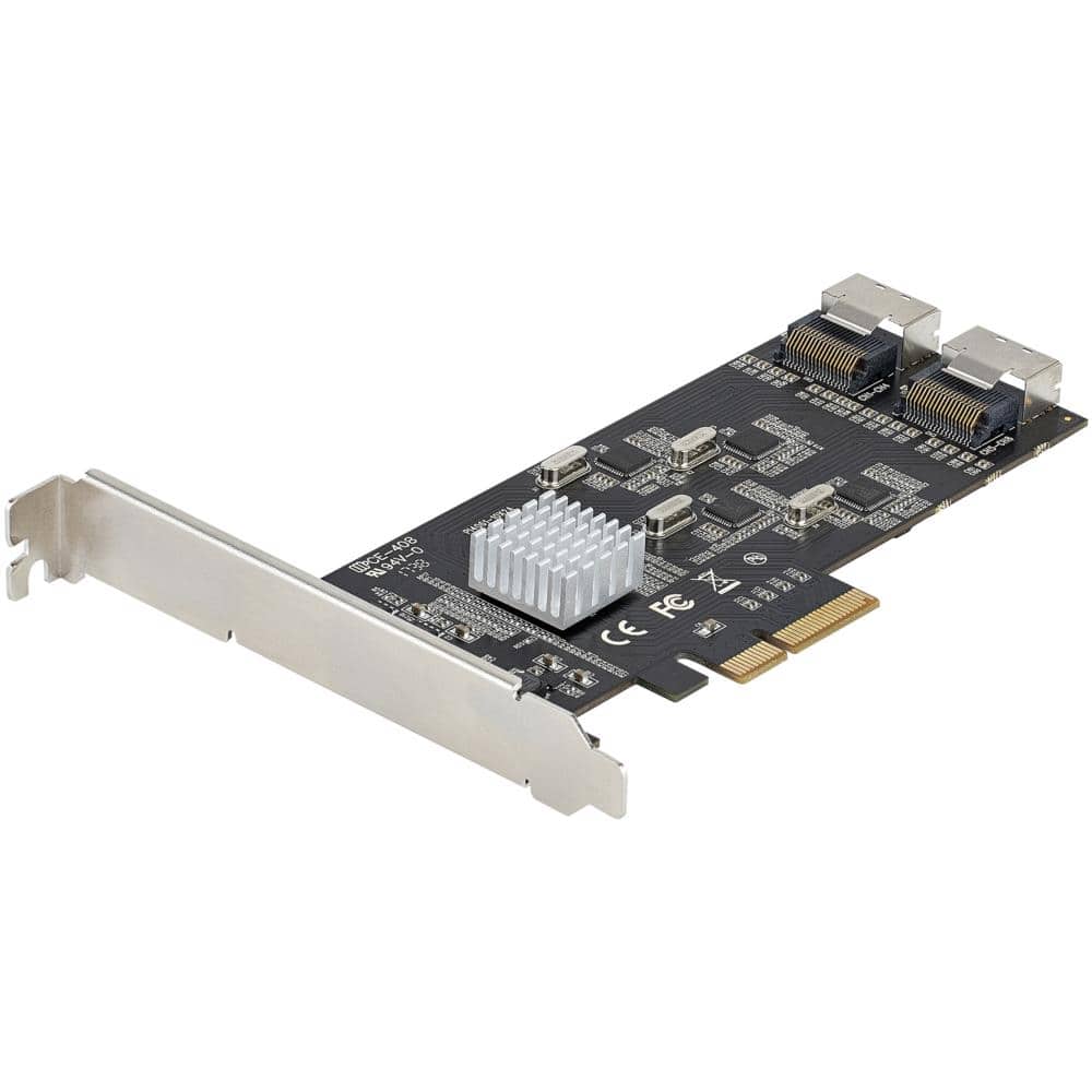 StarTech.com Ltd. SATA 8ポート増設 PCI Expressインターフェースカード/PCI-SATA変換/4x ホストコントローラ/SATA PCIe 拡張カード/PCI-e x4 Gen 2-SATA 3.0/SATA HDD & SDD 8P6G-PCIE-SATA-CARD