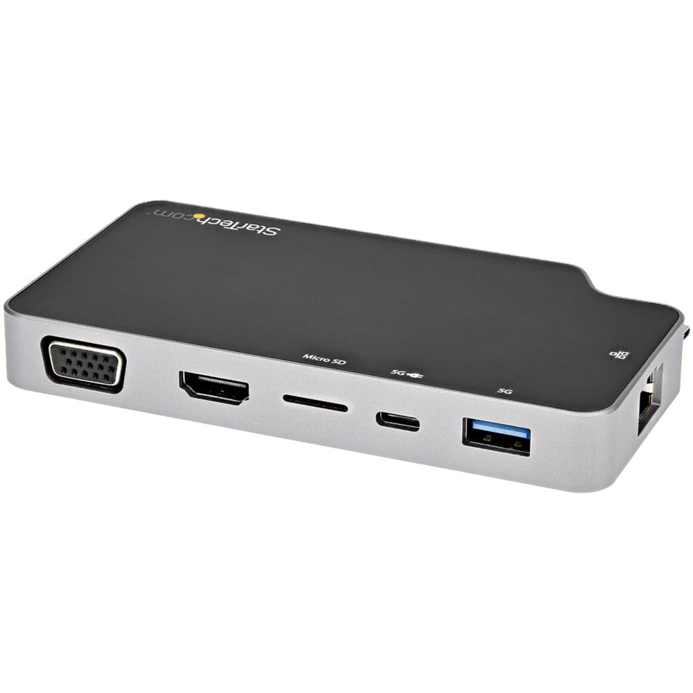 StarTech.com Ltd. マルチポートアダプター/USB-C接続/1画面/4K HDMI または 1080p VGA/100W USB PDパススルー/2x 10Gbps対応USBハブ/ギガビット有線LAN/microSDカードリーダー/USB 3.1 Gen 2対応 USB Type-C マルチポート ハブ CDP2HVGUASPD