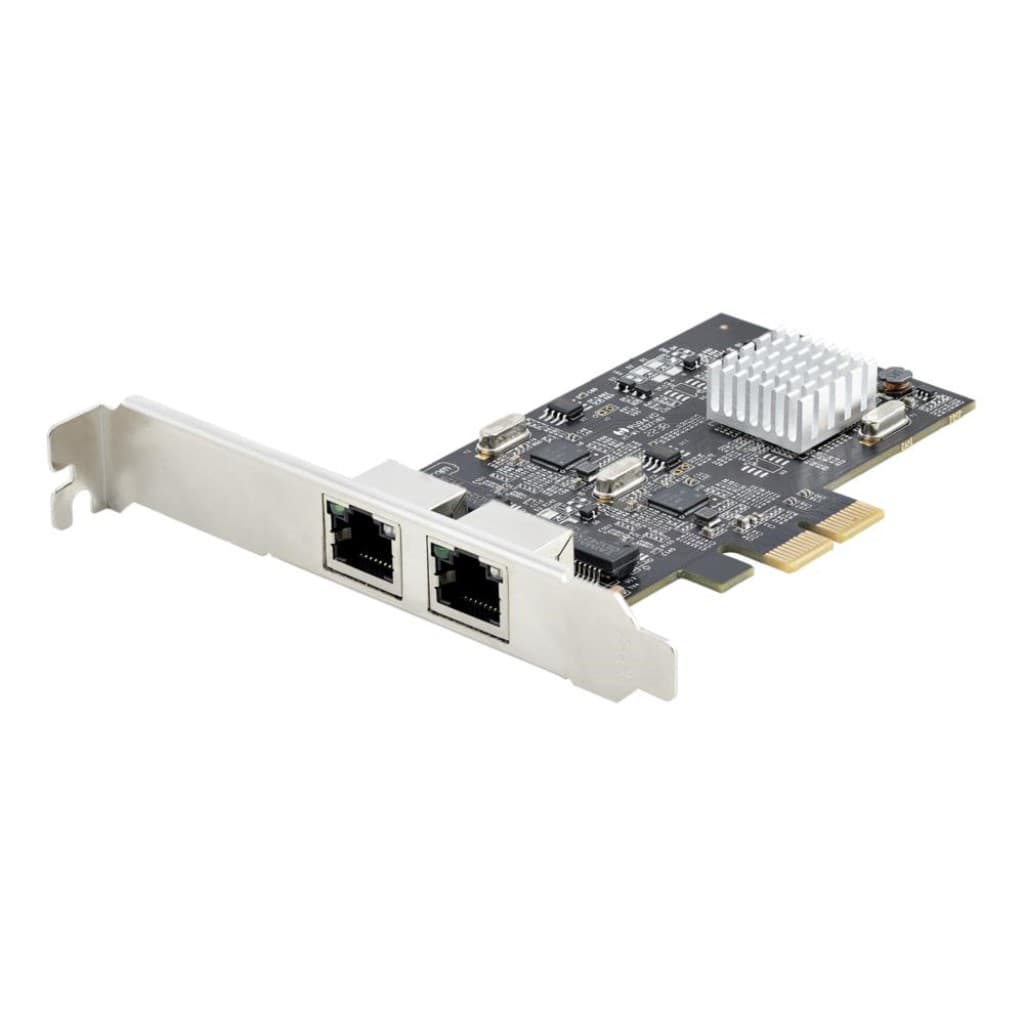 StarTech.com Ltd. ネットワークアダプターカード/PCI Express x2/2ポート/2.5G/Intel I225-Vチップ搭載/マルチギガビットイーサネット/2.5GBASE-T & NBASE-T/ジャンボフレーム/各種OS対応/PC パソコン用 PCIe LANカード PR22GI-NETWORK-CARD