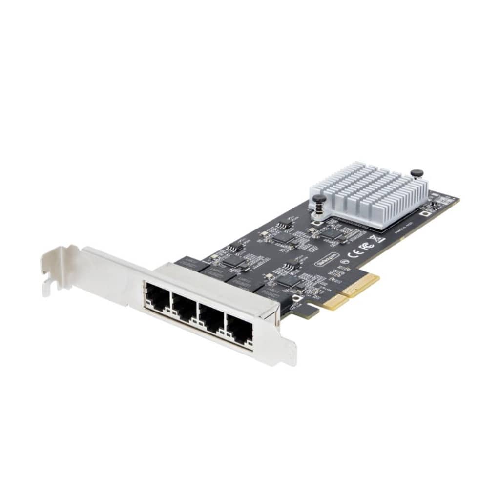 StarTech.com Ltd. ネットワークアダプターカード/PCI Express x4/4ポート/2.5G/Intel I225-Vチップ搭載/マルチギガビットイーサネット/2.5GBASE-T & NBASE-T/ジャンボフレーム/各種OS対応/PC パソコン用 PCIe LANカード PR42GI-NETWORK-CARD