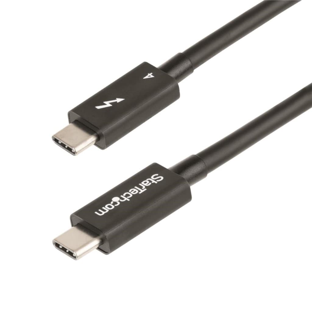 StarTech.com Ltd. Thunderbolt 4ケーブル/1m/4K8K 60hz/40Gbps/100W PD/Intel Thunderbolt認証取得/USB4、Thunderbolt 3、USB 3.2、USB Type-C、DisplayPort互換/サンダーボルト 高速データ転送 映像モニター出力 TBLT4MM1M