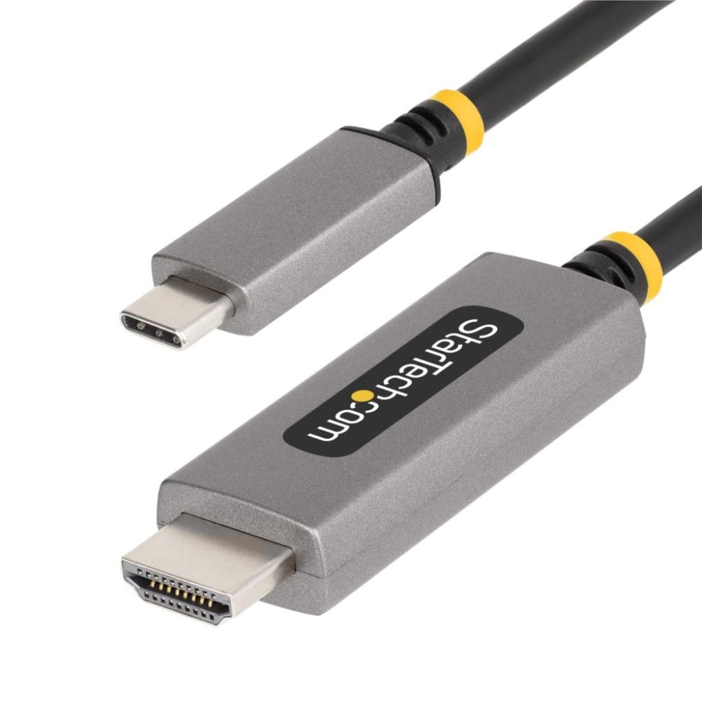 StarTech.com Ltd. USB-C-HDMI 2.1変換ケーブル/3m/8K60Hz 4K144Hz/HDR10/HDCP 2.3/7.1ch/DP 1.4 Altモード/USB4 Thunderbolt 3/4互換/映像出力用Type-C アダプター/タイプC モニター ディスプレイ コンバーター 136B-USBC-HDMI213M