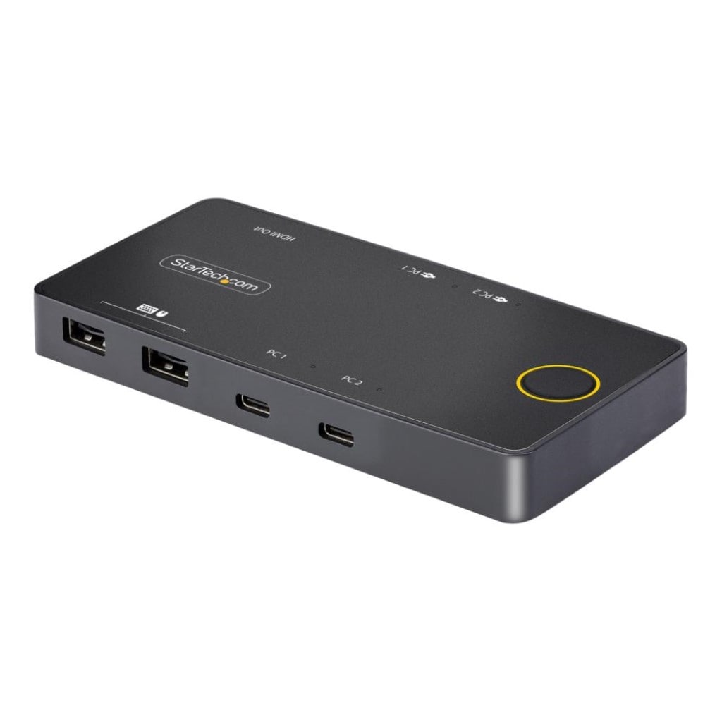 StarTech.com Ltd. KVMスイッチ/2ポート/USB-C接続/シングルモニター/4K60Hz HDMI DP Altモード/2台同時USB 100W PD/Type-C USB4 Thunderbolt 3/4対応/PC パソコン CPU切替器 2台用 C2-H46-UC2-PD-KVM