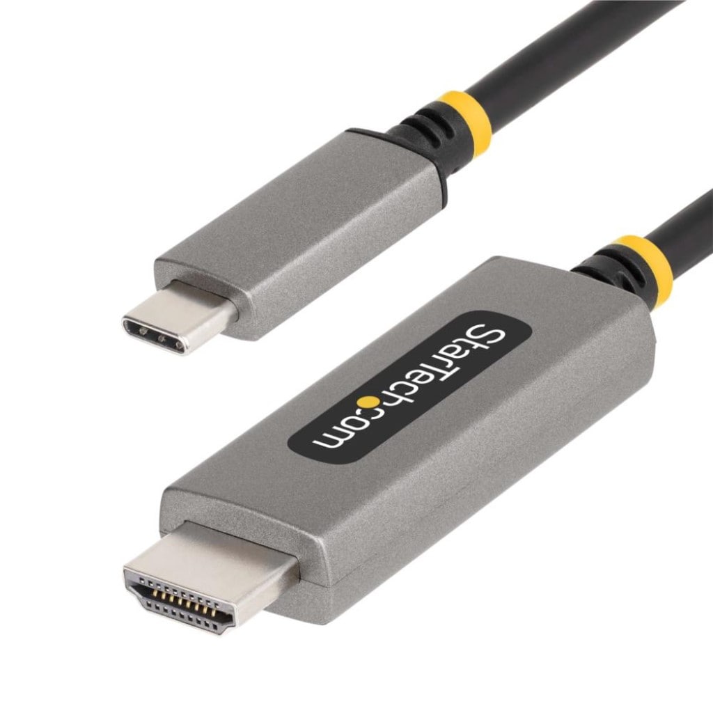 StarTech.com Ltd. USB-C-HDMI 2.1変換ケーブル/1m/8K60Hz 4K144Hz/DP 1.4 Altモード/HDR10/HDCP 2.3/7.1ch/USB4 Thunderbolt 3/4互換/映像出力用Type-C アダプター/タイプC モニター ディスプレイ コンバーター 134B-USBC-HDMI211M
