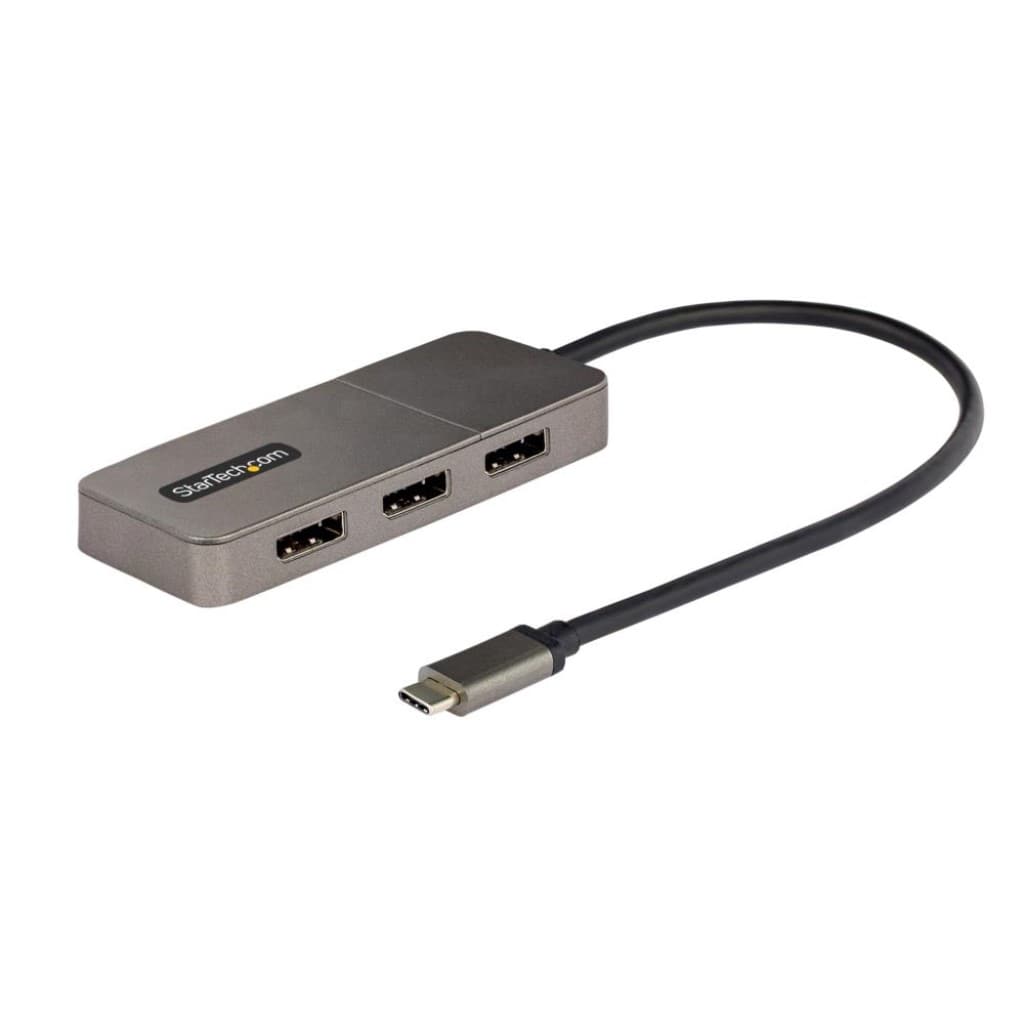 StarTech.com Ltd. USB-C-3x DisplayPort 1.4 変換アダプター/トリプルモニター/4K60Hz/USB4 TB4 TB3 対応/Windowsのみ/MSTハブ/ノートパソコン PC用 3画面 マルチディスプレイ 拡張ハブ MST14CD123DP