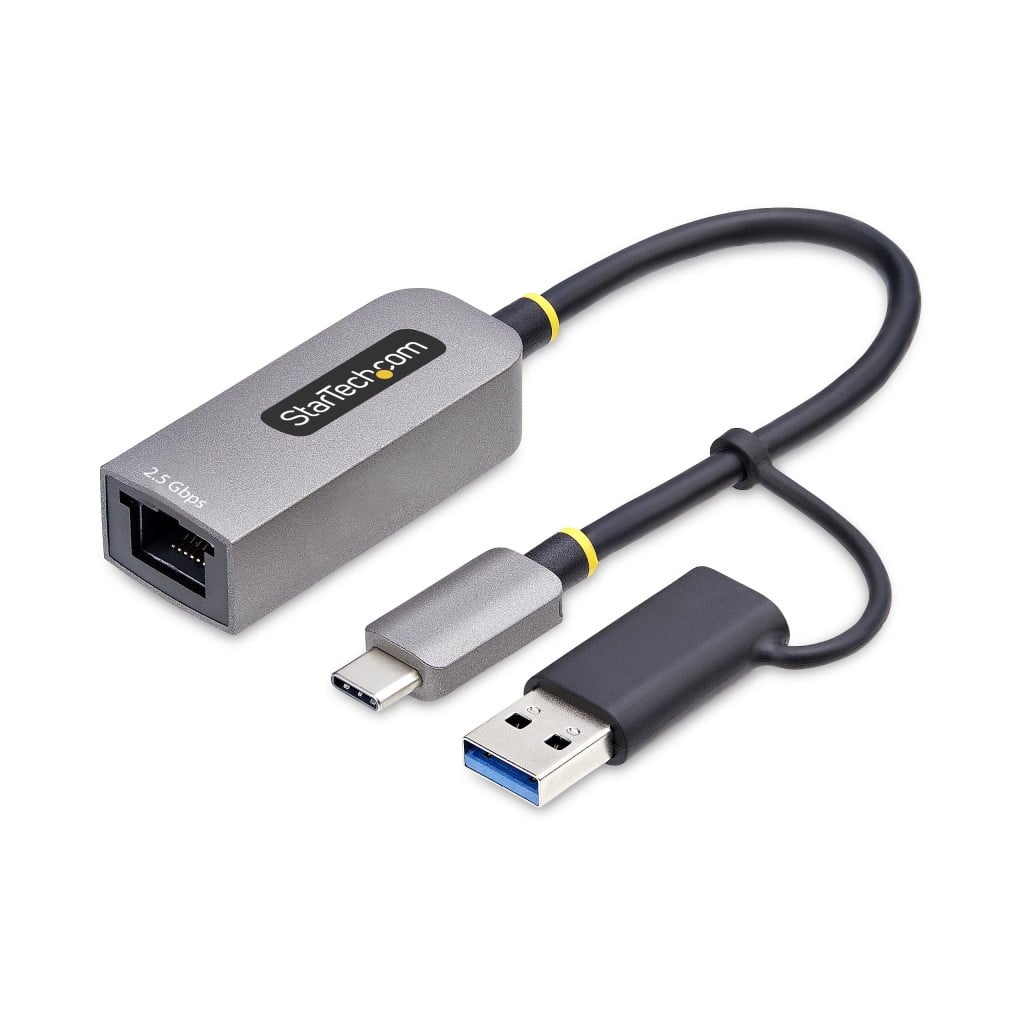 StarTech.com Ltd. USB有線LANアダプター/USB-C&A接続/USB 3.2 Gen1/1/2.5Gbps/Thunderbolt互換/各種OS/ギガビットイーサネット ネットワークアダプター U2GA-USB-C-ETHERNET