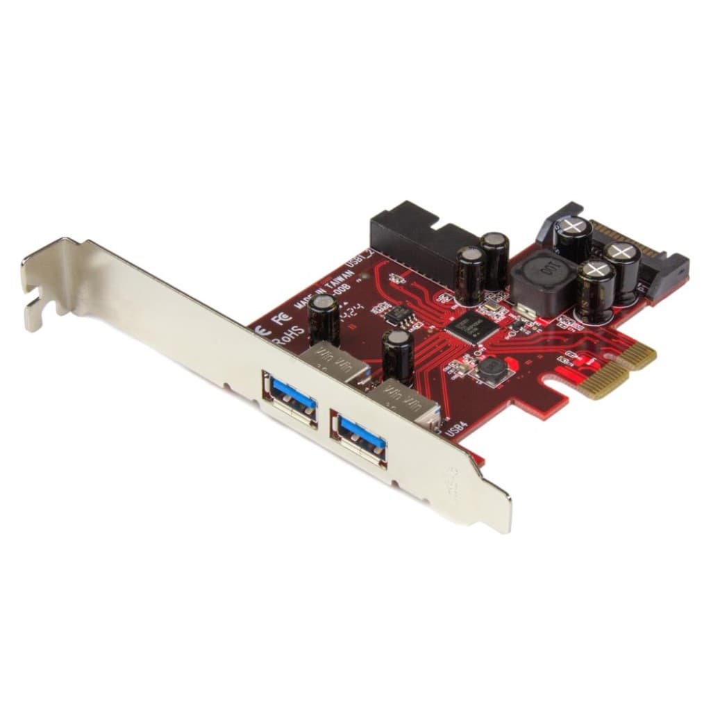 StarTech.com Ltd. PCI Express拡張カード/PCIe 2.0 x1/4ポート USB-A 3.2 Gen 1 5Gbps/外2口+内2口/Type-A増設 インターフェース アダプター 拡張ボード/Windowsのみ PEXUSB3S2EI