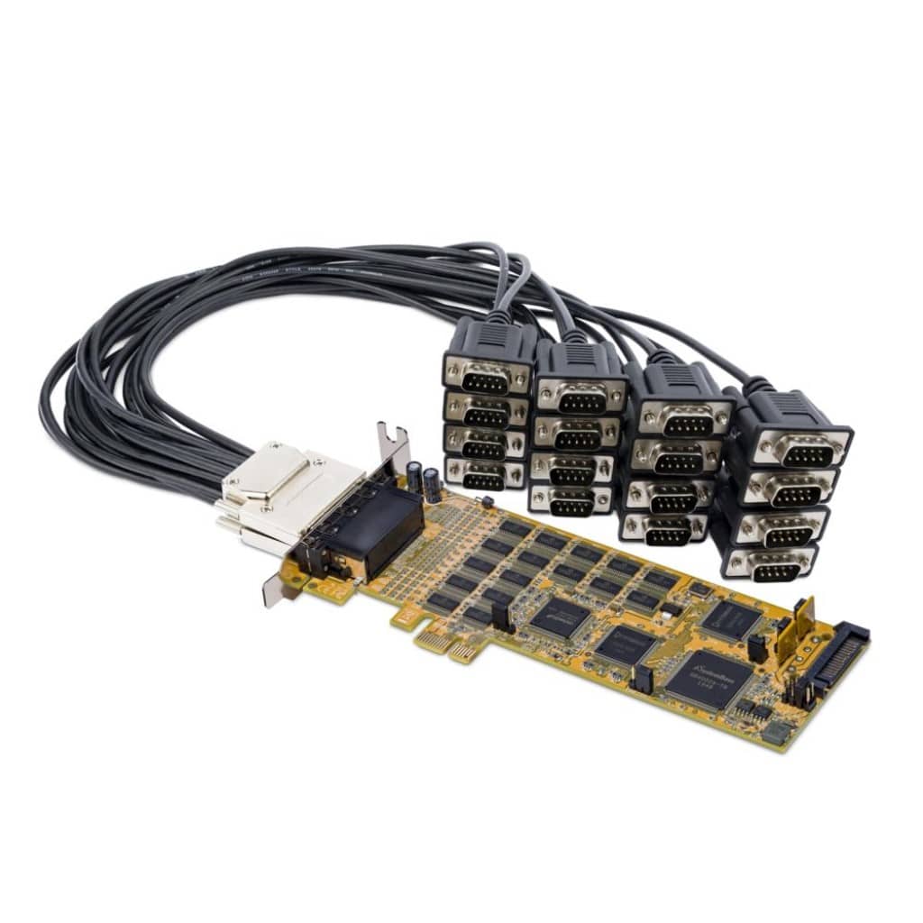 StarTech.com Ltd. RS232C シリアルインターフェースカード/PCI Express x1/16ポート RS232C/16C1050 UART/標準&ロープロファイル/PCIe DB9 変換アダプター/Windowsのみ PEX16S550LP