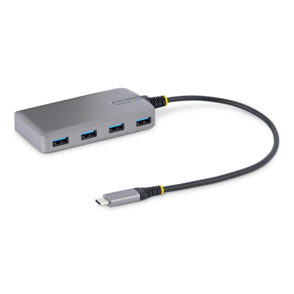 StarTech.com Ltd. USB-Cハブ/4ポート USB-A/USB 3.2 Gen 1 5Gbps/バスパワー/1x Micro USB補助電源ポート/30cm長尺ケーブル/高速転送 軽量モデル 5G4AB-USB-C-HUB