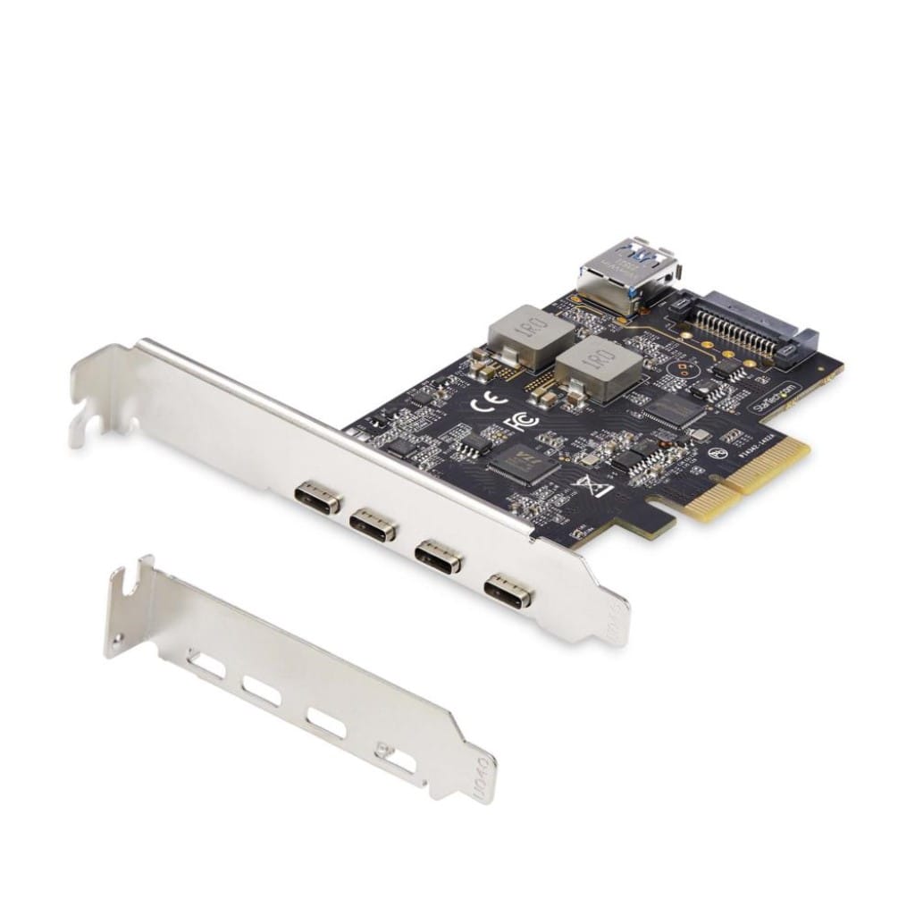 StarTech.com Ltd. PCI Express拡張カード/PCIe 3.0 x4/4x USB-C + 1x USB-A 3.2 Gen 2 10Gbps/3A15W/Windows Linux/PCIe USB C増設ボード PS4C3IA3-USB-C-CARD
