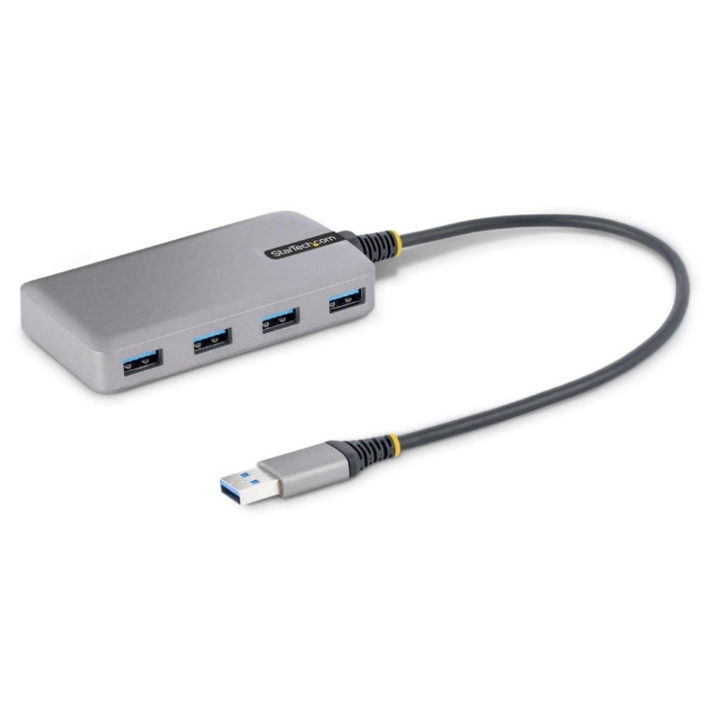 StarTech.com Ltd. USBハブ/USB Type-A 接続/4ポート/4x USB-A/USB 3.2 Gen 1 5Gbps/バスパワー/1x Micro USB補助電源ポート/30cm長尺ケーブル/高速転送 軽量モデル 5G4AB-USB-A-HUB