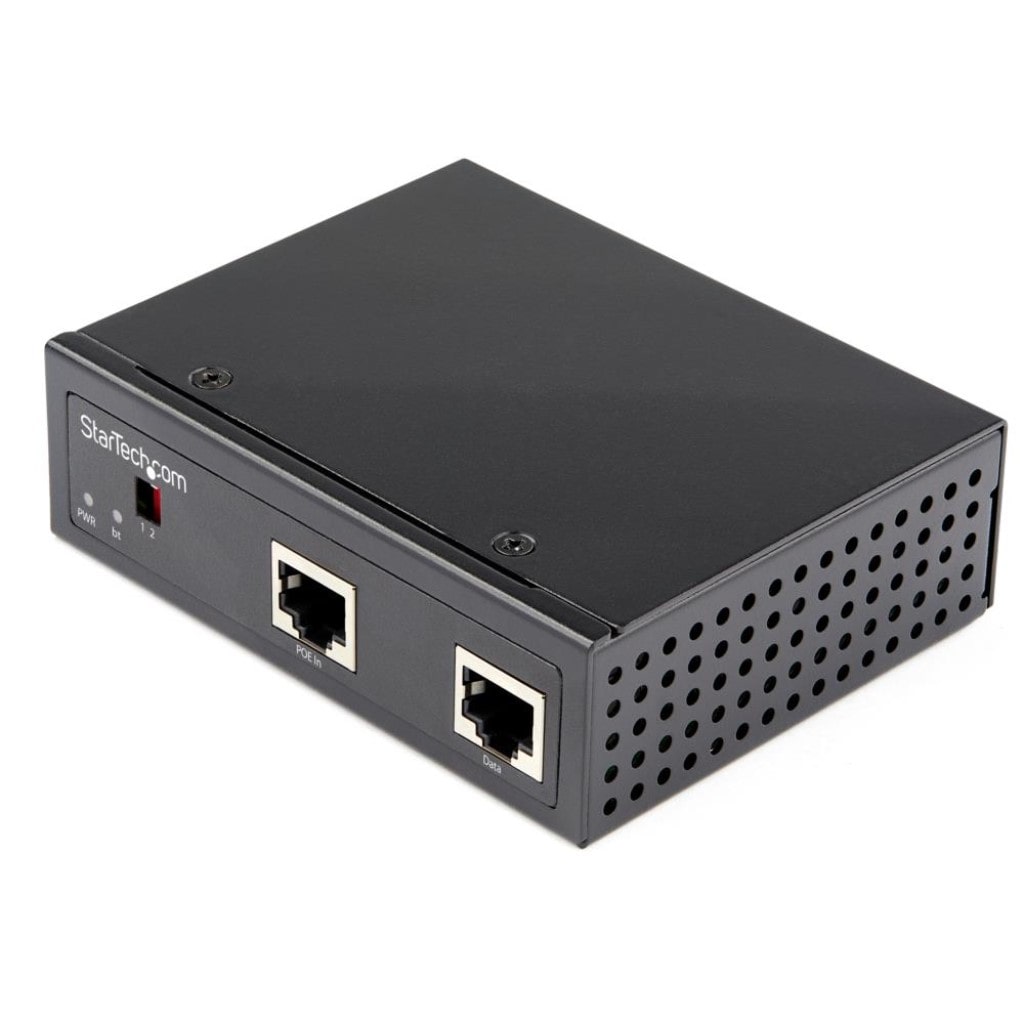 StarTech.com Ltd. PoEスプリッター/高出力/90W PoE+++給電 802.3bt準拠/RJ45ポート/12-48V DC対応/IP30準拠/-40~+75度/Ultra PoE to DCアダプター POESLT1G48V