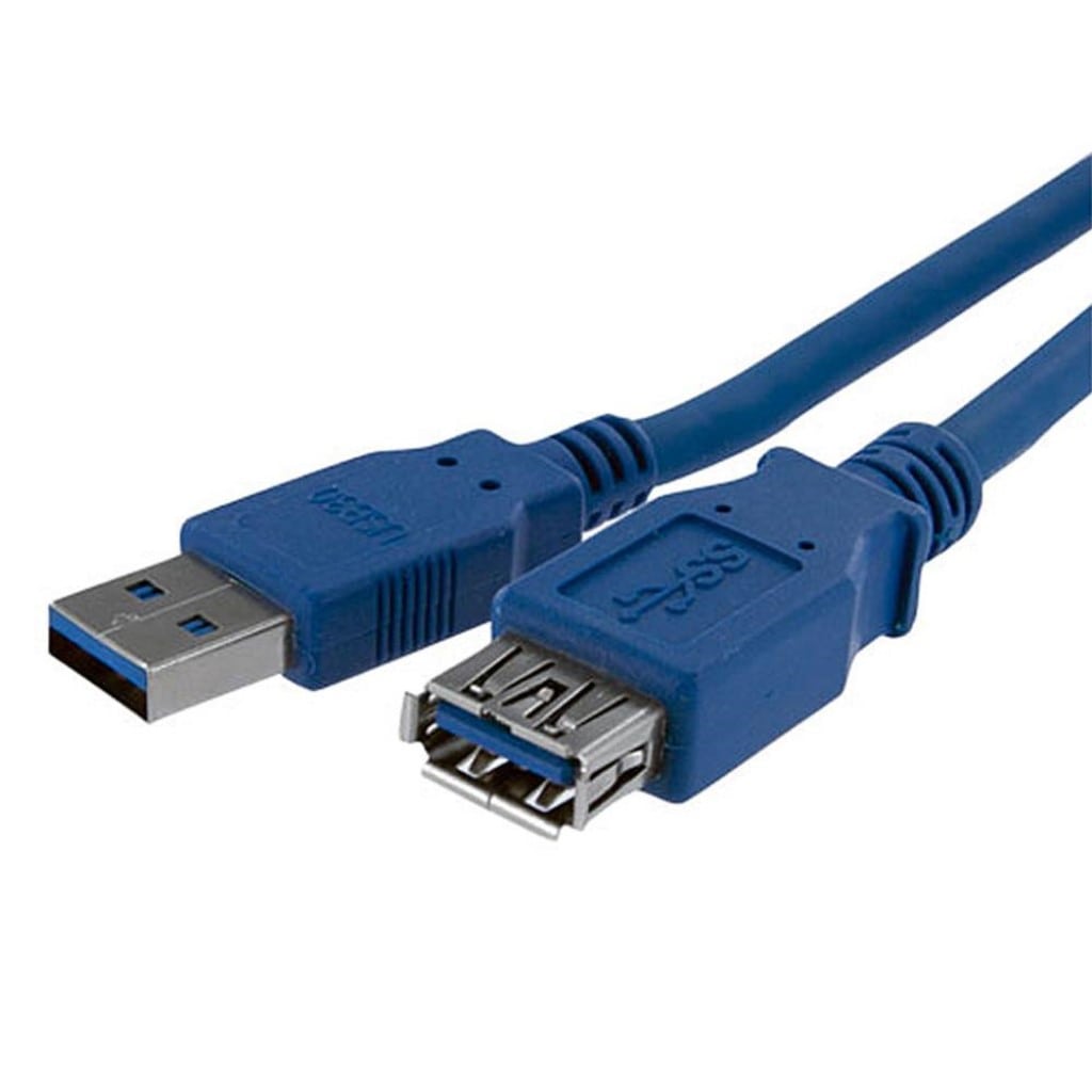 StarTech.com Ltd. USB 3.0 延長ケーブル/1m/ブルー/SuperSpeed 5Gbps/Type-A to Type-A/オス-メス/データ転送・同期用 USB3SEXT1M