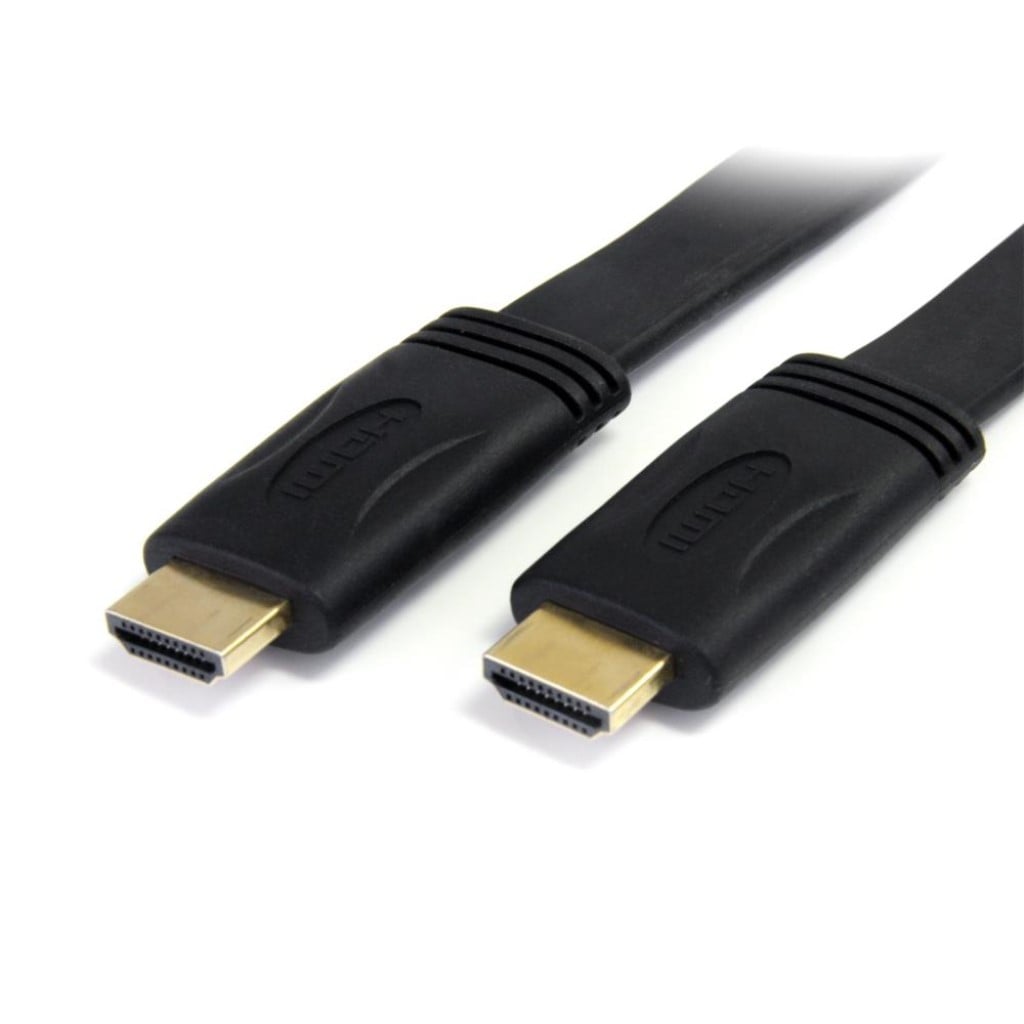 StarTech.com Ltd. HDMI 1.4 ケーブル/5m/フラットタイプ/イーサネット対応/High Speed HDMI/オス-オス/ブラック/ウルトラHD UHD モニターケーブル HDMM5MFL
