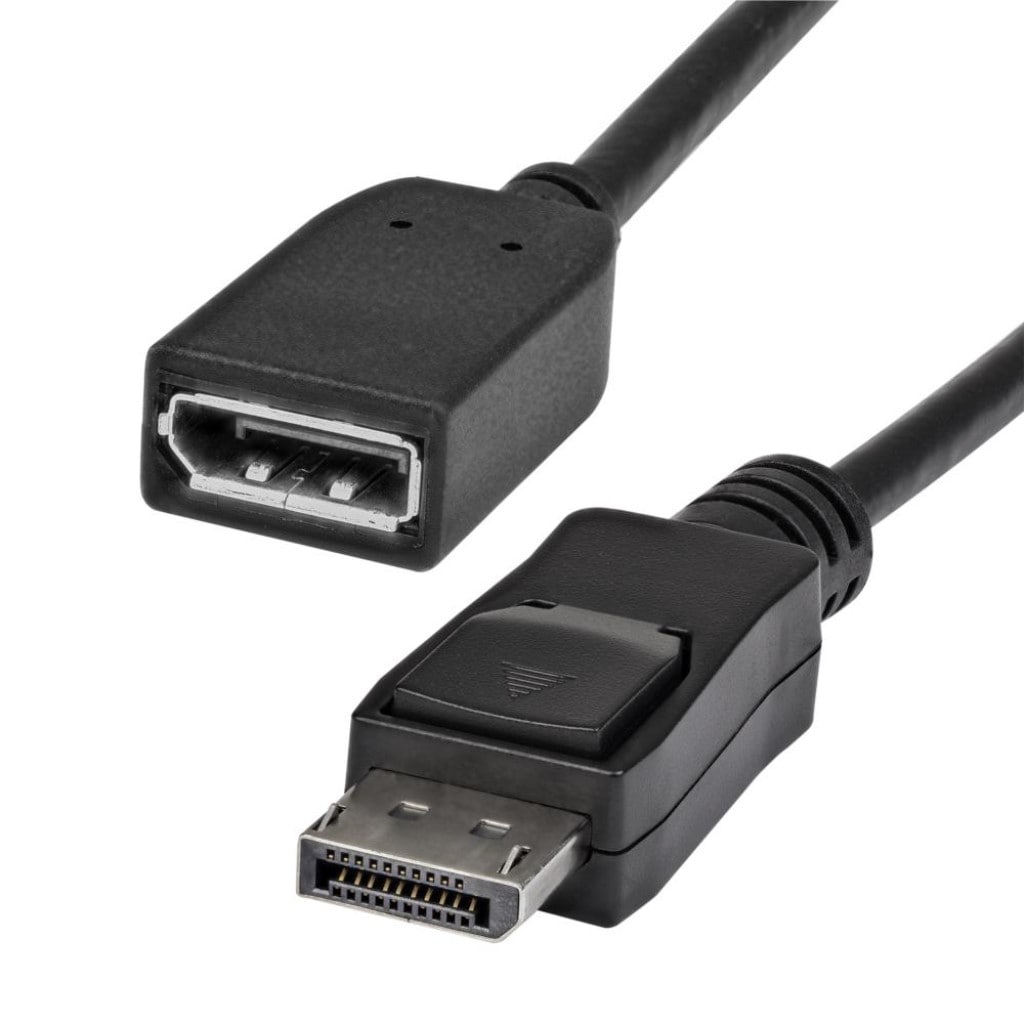 StarTech.com Ltd. DisplayPort 1.2延長ケーブル/1.8m/4K60Hz/21.6Gbps HBR2/抜け防止機構付き/オス-メス/ブラック/延長 コード モニターケーブル DPEXT6L