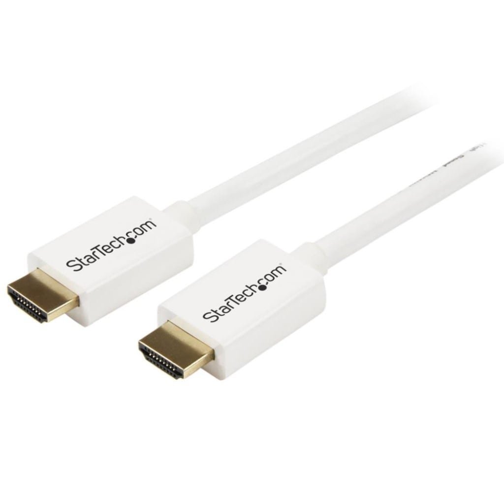 StarTech.com Ltd. HDMI 1.4 ケーブル/7m/4K30Hz/CL3規格/壁内配線可/イーサネット対応/High Speed HDMI/オス-オス/ホワイト/ウルトラHD UHD モニターケーブル HD3MM7MW