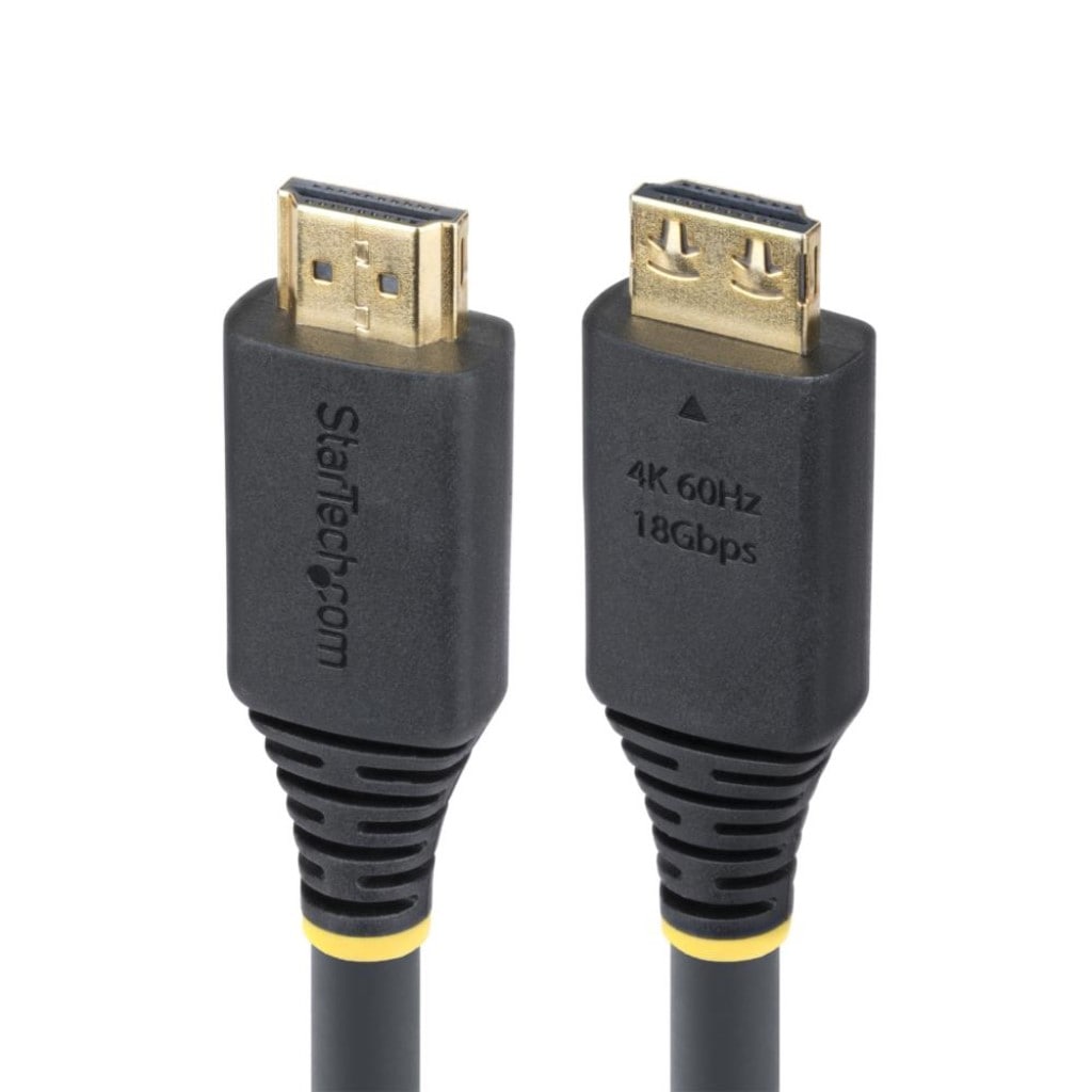 StarTech.com Ltd. HDMI 2.0ケーブル/抜け防止コネクター/6m/4K60Hz/High Speed HDMI/HDR10 HDCP 2.2 ARC/オス-オス/テレビ モニター ディスプレイ用 HDMI2-CABLE-GRIP-20F