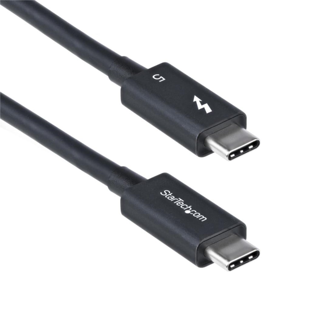 StarTech.com Ltd. Thunderbolt 5ケーブル/1m/8K60Hz/80Gbps 最大120Gbps/240W PD/Thunderbolt 4認証品/USB-C/4互換/ブラック/高速データ転送 映像出力 TBLT5MM1M240W