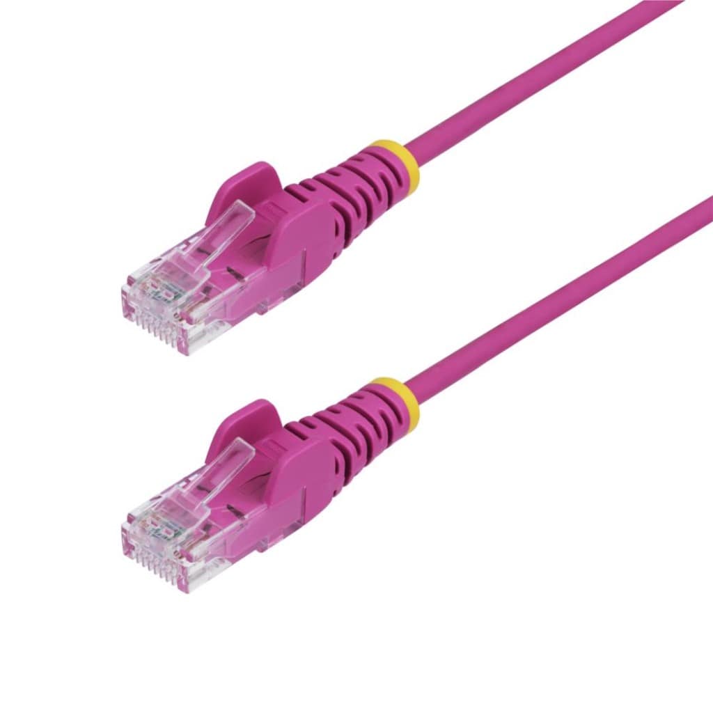 StarTech.com Ltd. CAT6 LANケーブル/スリム/2m/ピンク/1Gb/100W PoE/スナッグレス/より線/フルーク試験済/カテゴリ6 RJ45 ギガビット イーサネットケーブル N6PAT200CMPKS