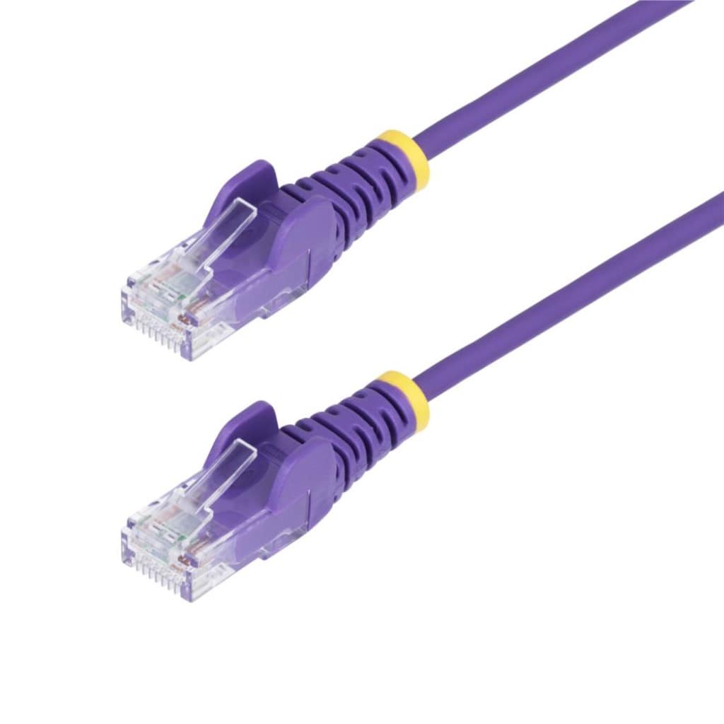 StarTech.com Ltd. CAT6 LANケーブル/スリム/1m/パープル/1Gb/100W PoE/スナッグレス/より線/フルーク試験済/カテゴリ6 RJ45 ギガビット イーサネットケーブル N6PAT100CMPLS