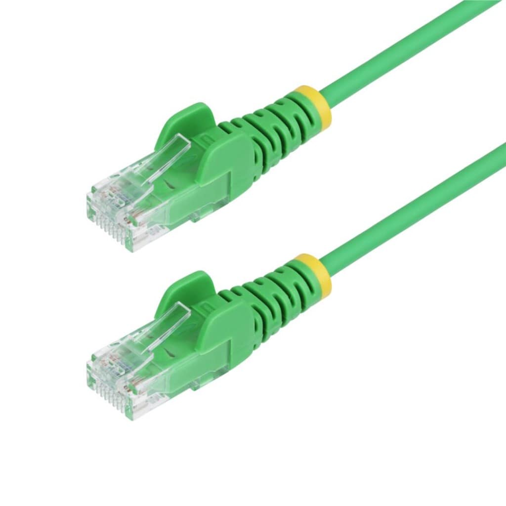 StarTech.com Ltd. CAT6 LANケーブル/スリム/2.5m/グリーン/1Gb/100W PoE/スナッグレス/より線/フルーク試験済/カテゴリ6 RJ45 ギガビット イーサネットケーブル N6PAT250CMGNS